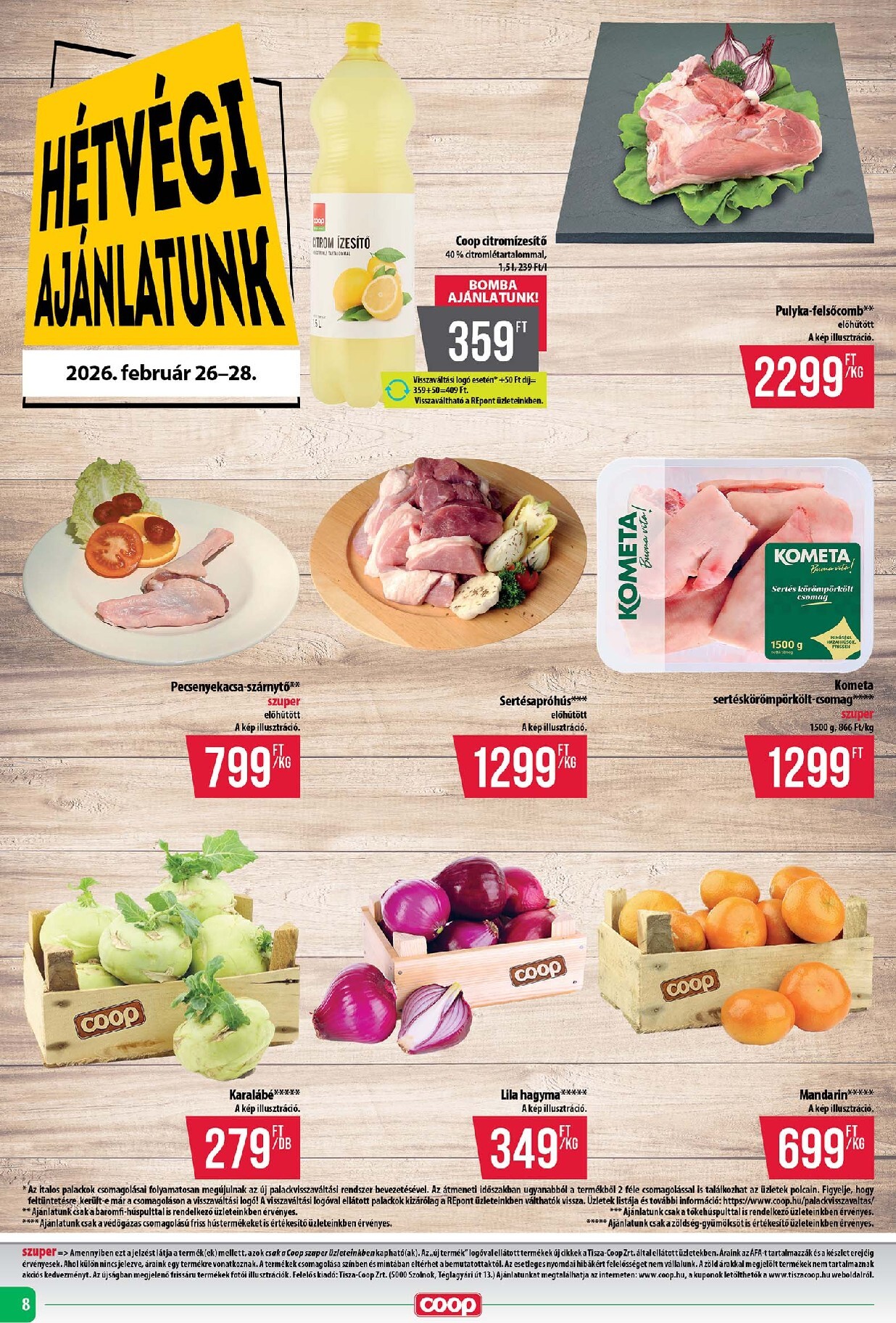 coop - Coop - Abc Szuper Tisza akciós újság, érvényes 2026.02.26. - 2026.03.04. - page: 8