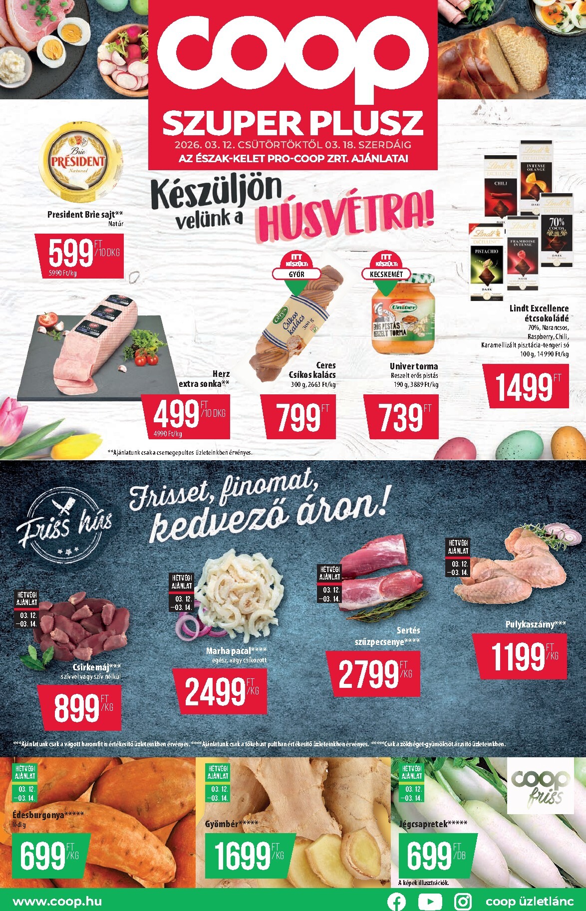 coop - Coop - Észak-Kelet Szuper Plusz akciós újság, érvényes 2026.03.12. - 2026.03.18.