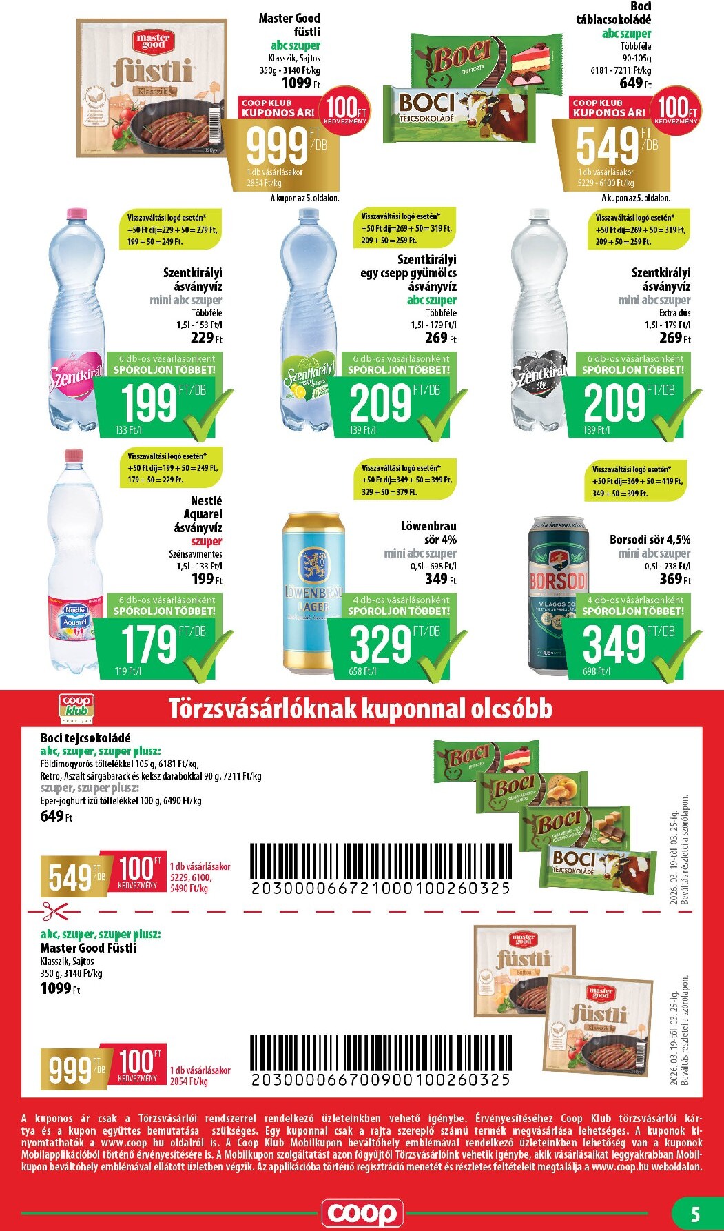 coop - Coop - Nyírzem/Szabolcs Coop akciós újság, érvényes 2026.03.19. - 2026.03.25. - page: 5