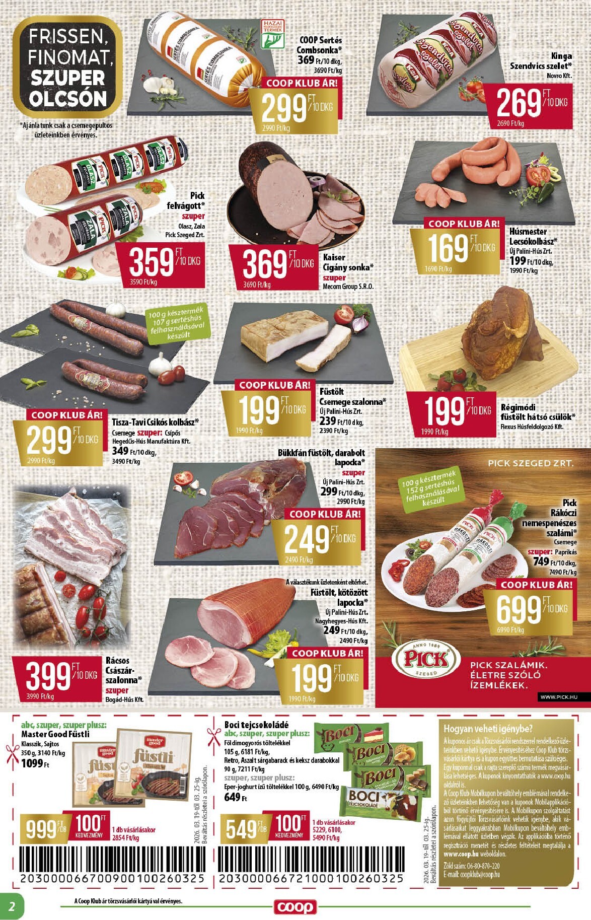 coop - Coop - Alföld akciós újság, érvényes 2026.03.19. - 2026.03.25. - page: 2