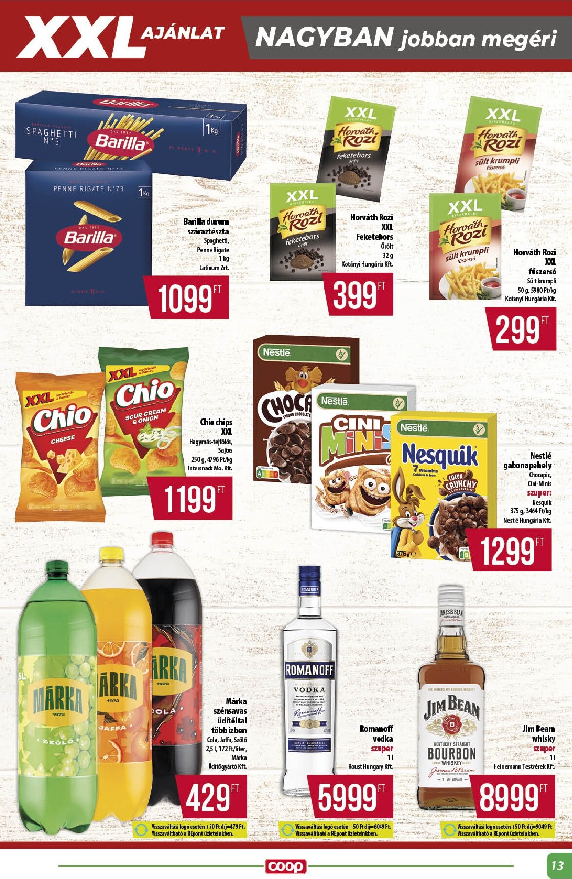 coop - Coop - Alföld akciós újság, érvényes 2026.03.19. - 2026.03.25. - page: 13