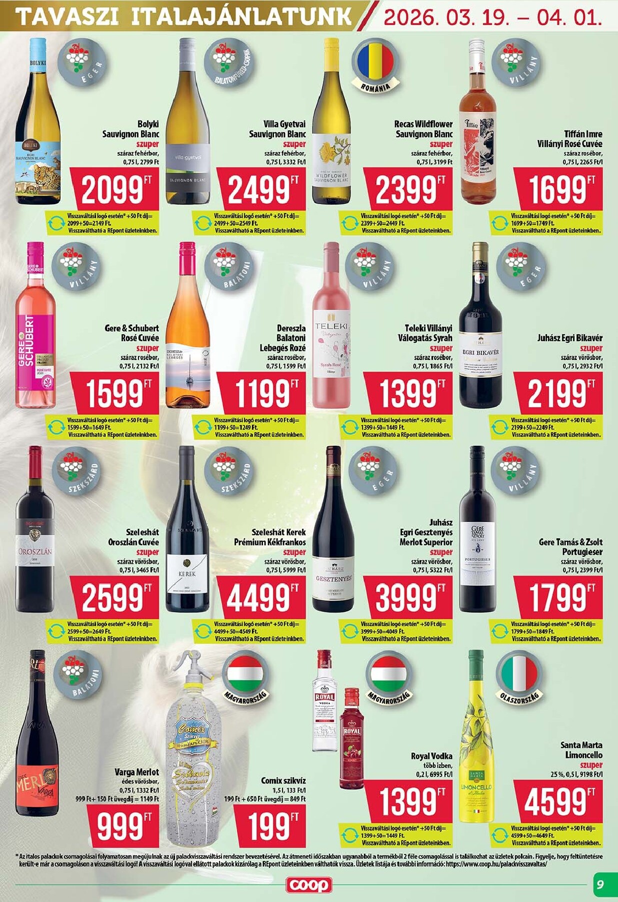 coop - Coop - Tisza - Abc-Szuper akciós újság, érvényes 2026.03.19. - 2026.03.25. - page: 9