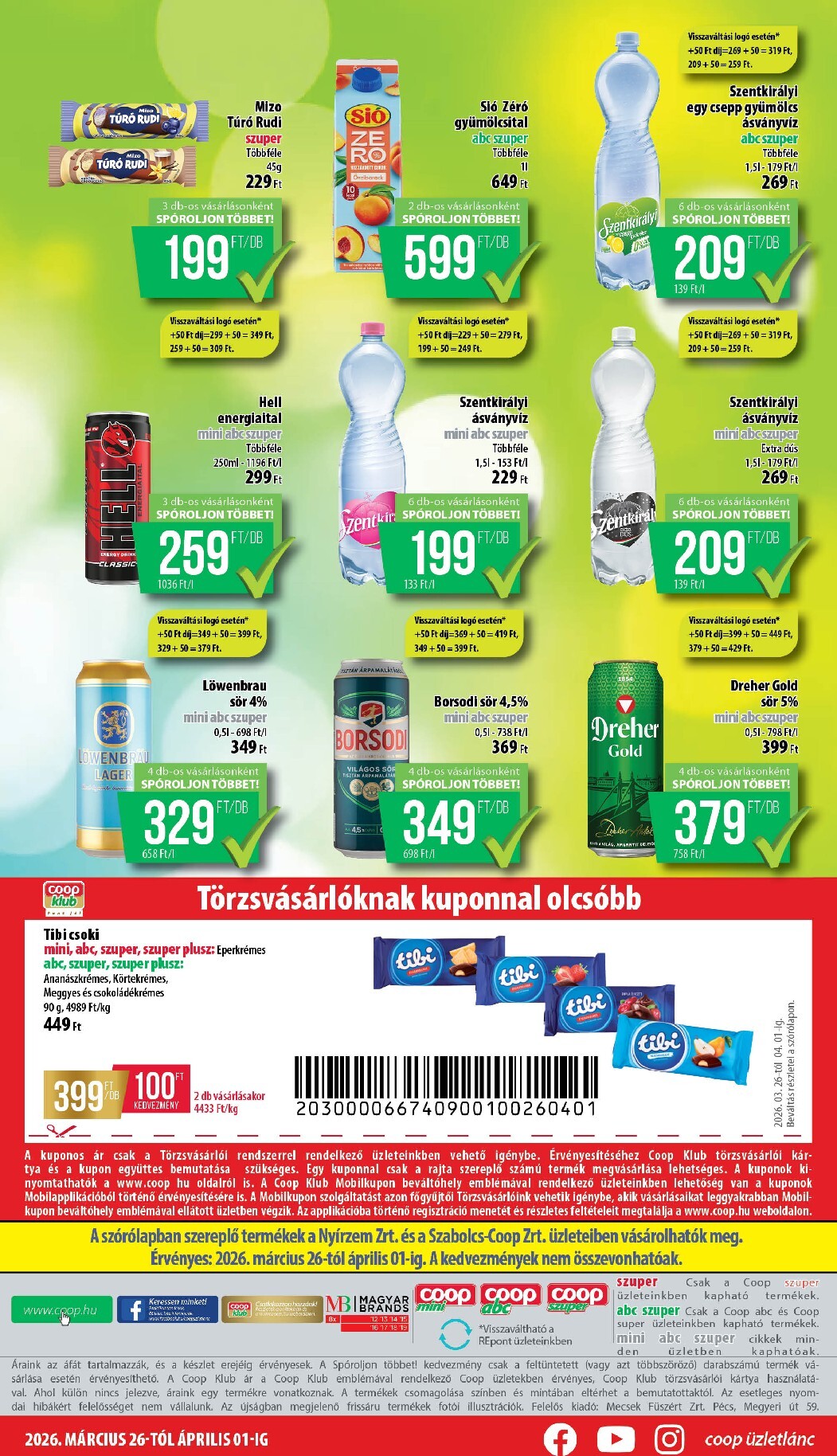 coop - Coop - Nyírzem/Szabolcs Coop akciós újság, érvényes 2026.03.26. - 2026.04.01. - page: 8