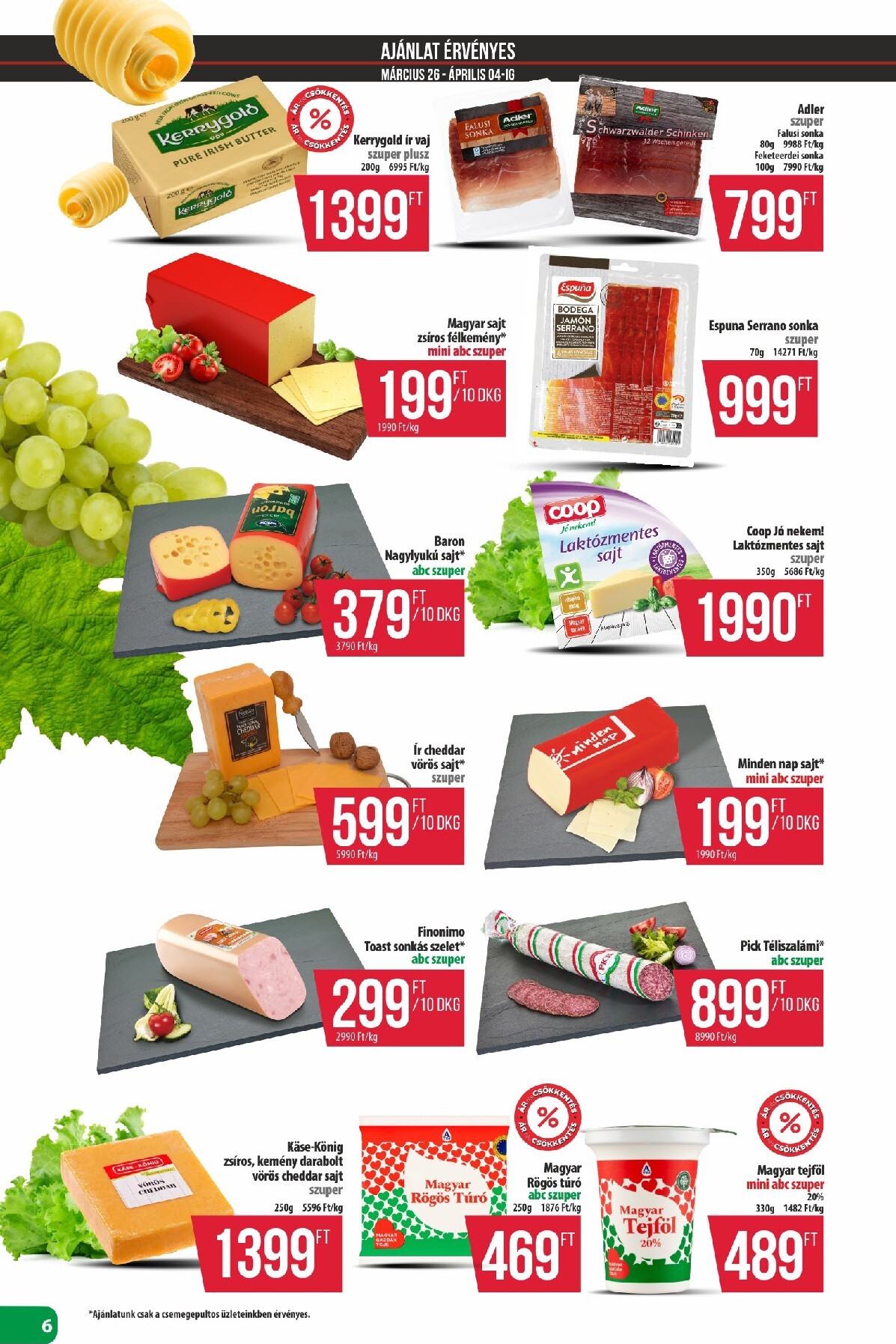 coop - Coop - Észak-Kelet akciós újság, érvényes 2026.03.26. - 2026.04.01. - page: 6