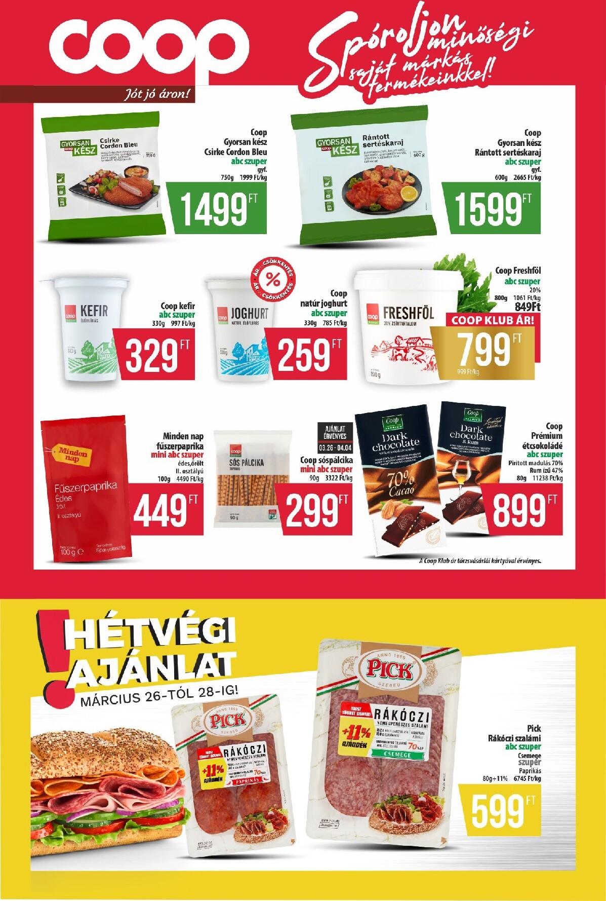 coop - Coop - Észak-Kelet akciós újság, érvényes 2026.03.26. - 2026.04.01. - page: 9