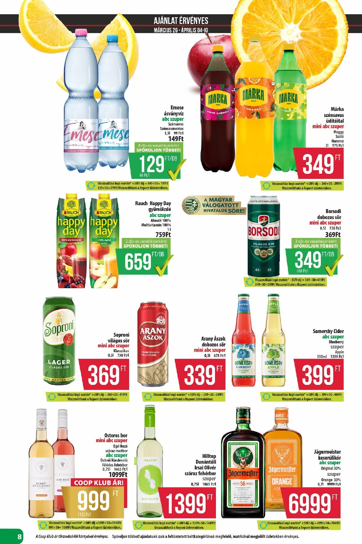coop - Coop - Észak-Kelet akciós újság, érvényes 2026.03.26. - 2026.04.01. - page: 8