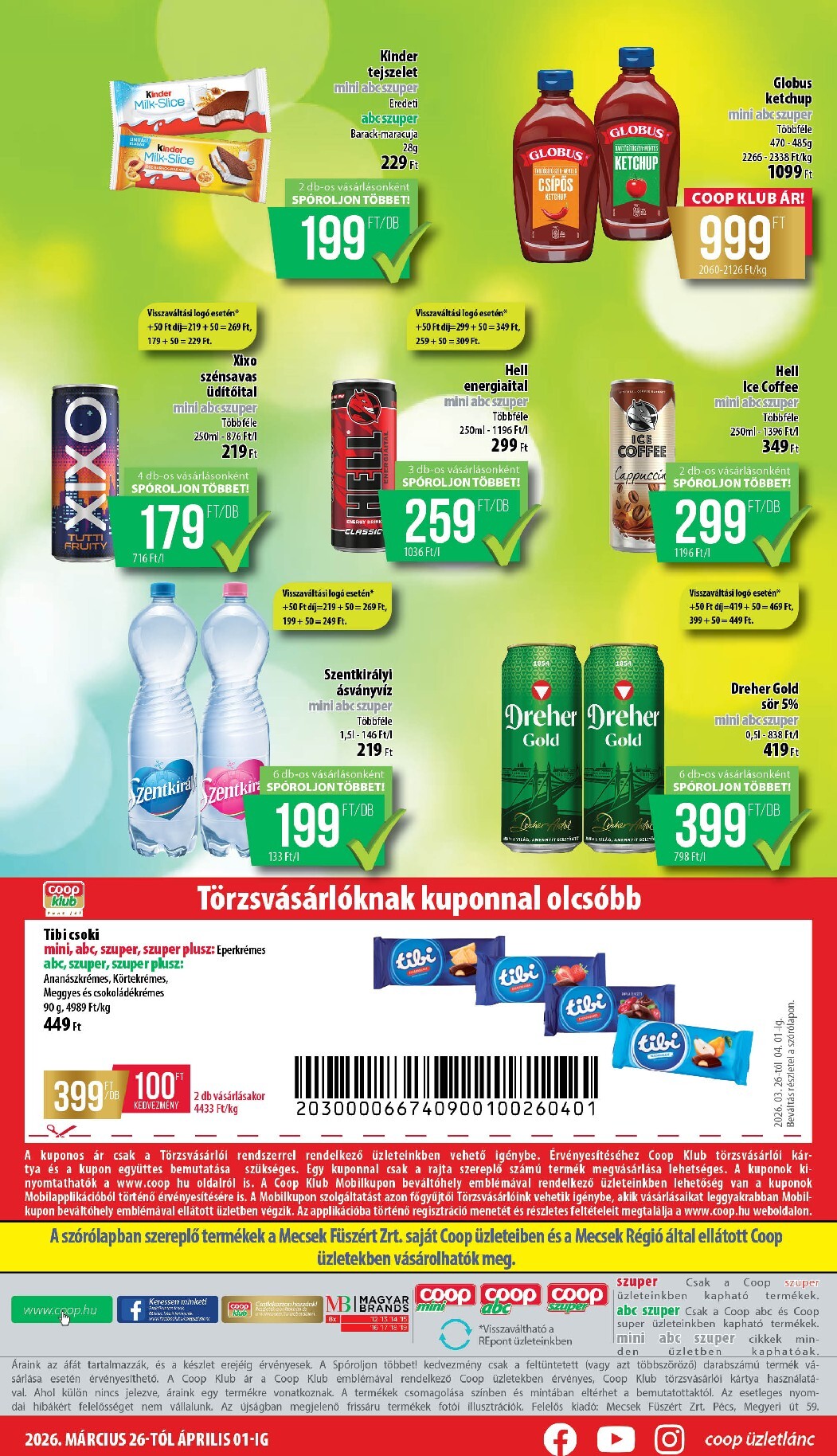 coop - Coop - Mecsek akciós újság, érvényes 2026.03.26. - 2026.04.01. - page: 8
