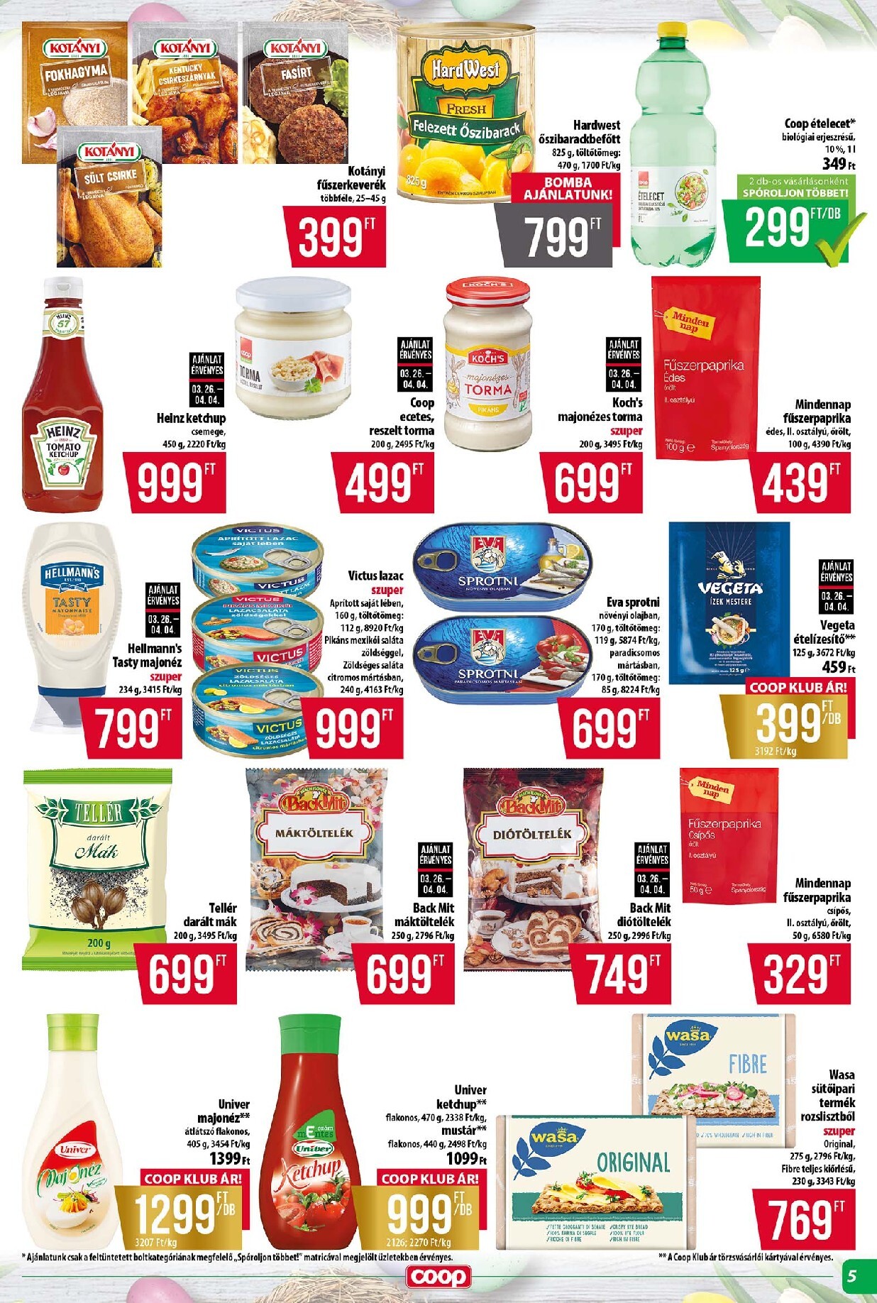 coop - Coop - Tisza - Abc-Szuper akciós újság, érvényes 2026.03.26. - 2026.04.01. - page: 5