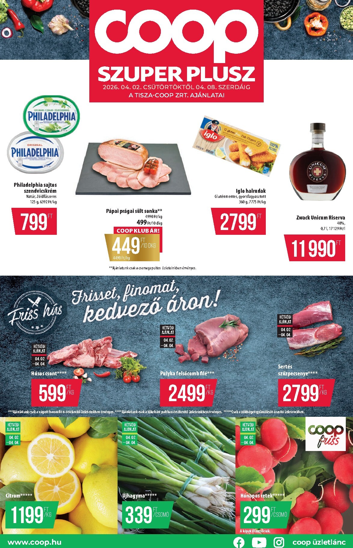 coop - Coop - Tisza Szuper Plusz akciós újság, érvényes 2026.04.02. - 2026.04.08.