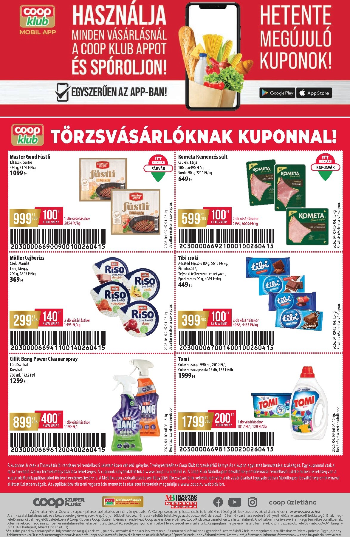 coop - A jövőbeli Coop - Szuper Plusz akciós újság csütörtöktől 2026.04.09.-tól szerdától 2026.04.15.-ig érvényes. - page: 12