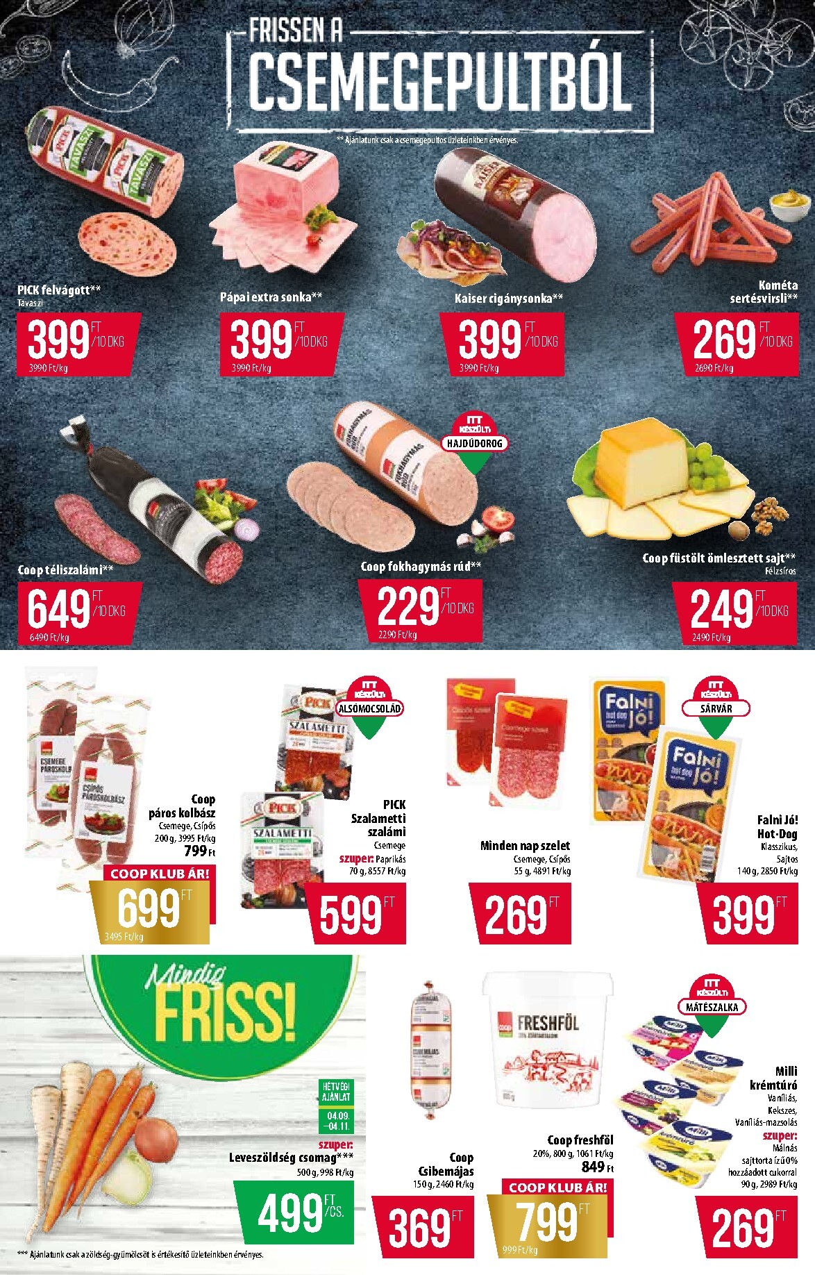 coop - A jövőbeli Coop - Abc Szuper Észak-Kelet akciós újság csütörtöktől 2026.04.09.-tól szerdától 2026.04.15.-ig érvényes. - page: 2