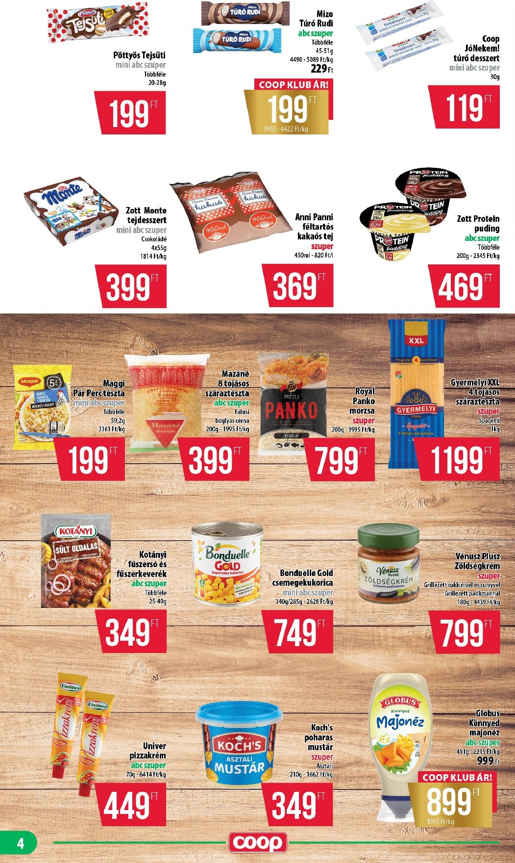 coop - Aktuális Coop - Mecsek szórólap érvényes csütörtöktől 2026.04.16.-től szerdától 2026.04.22.-ig - page: 4