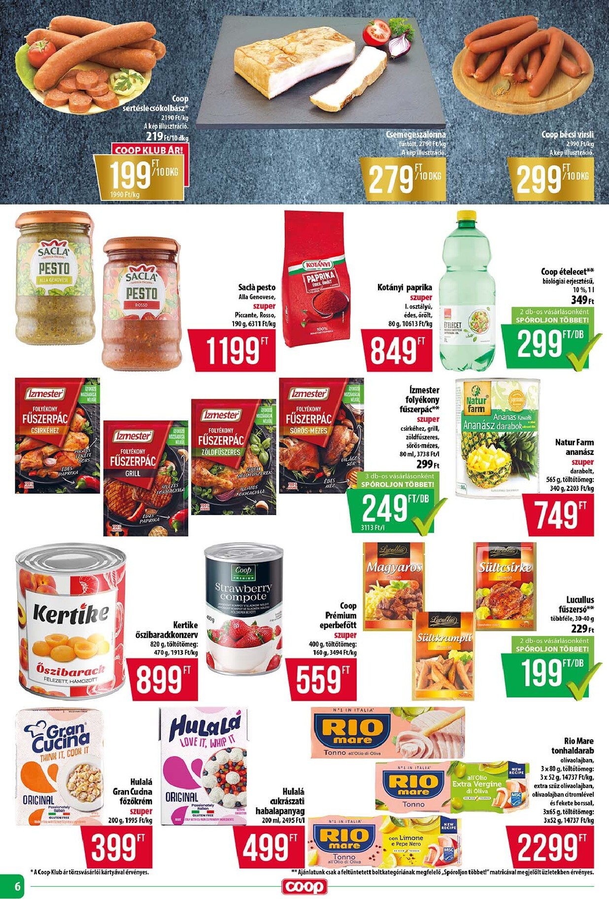 coop - Aktuális Coop - Tisza - Abc-Szuper szórólap érvényes csütörtöktől 2026.04.16.-től szerdától 2026.04.22.-ig - page: 6