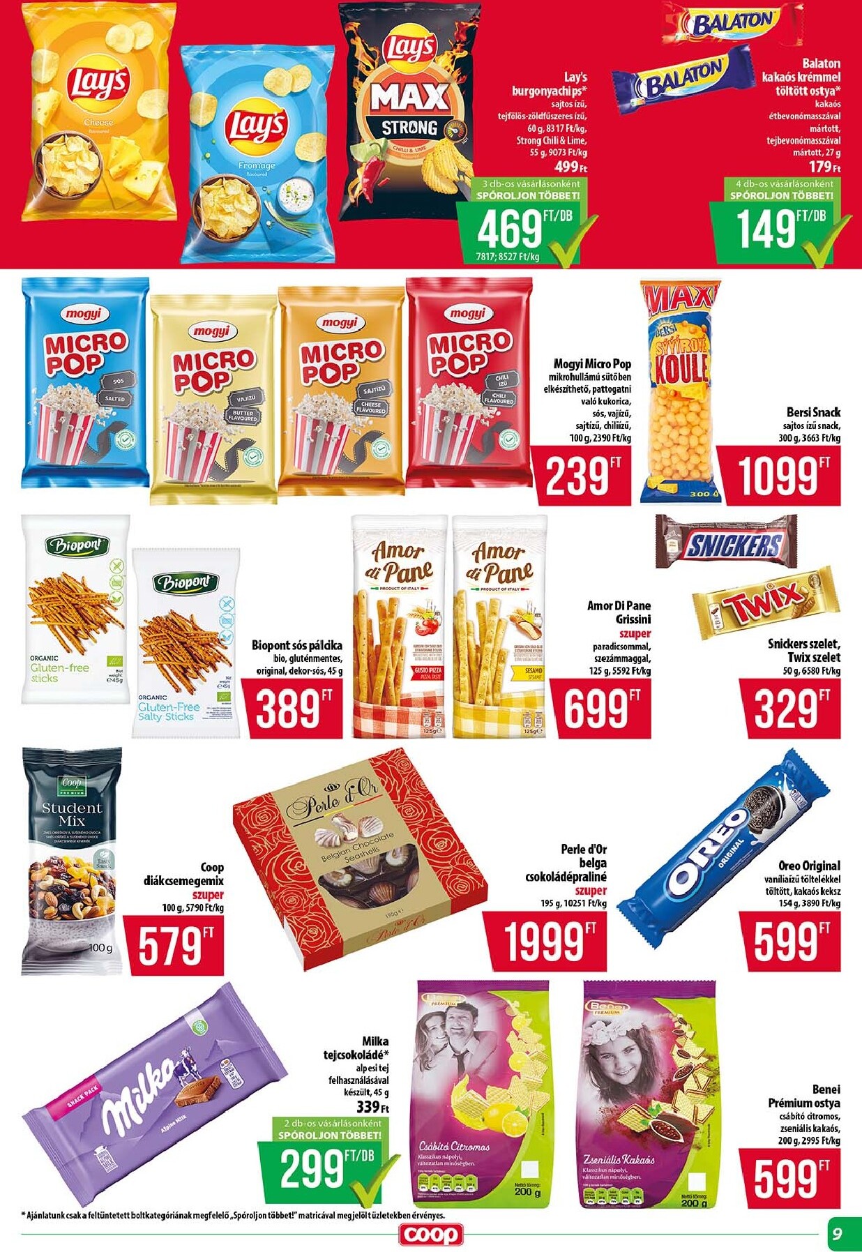 coop - Aktuális Coop - Tisza - Abc-Szuper szórólap érvényes csütörtöktől 2026.04.16.-től szerdától 2026.04.22.-ig - page: 9