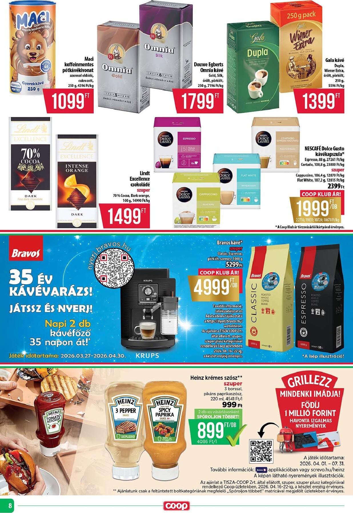 coop - Aktuális Coop - Tisza - Abc-Szuper szórólap érvényes csütörtöktől 2026.04.16.-től szerdától 2026.04.22.-ig - page: 8