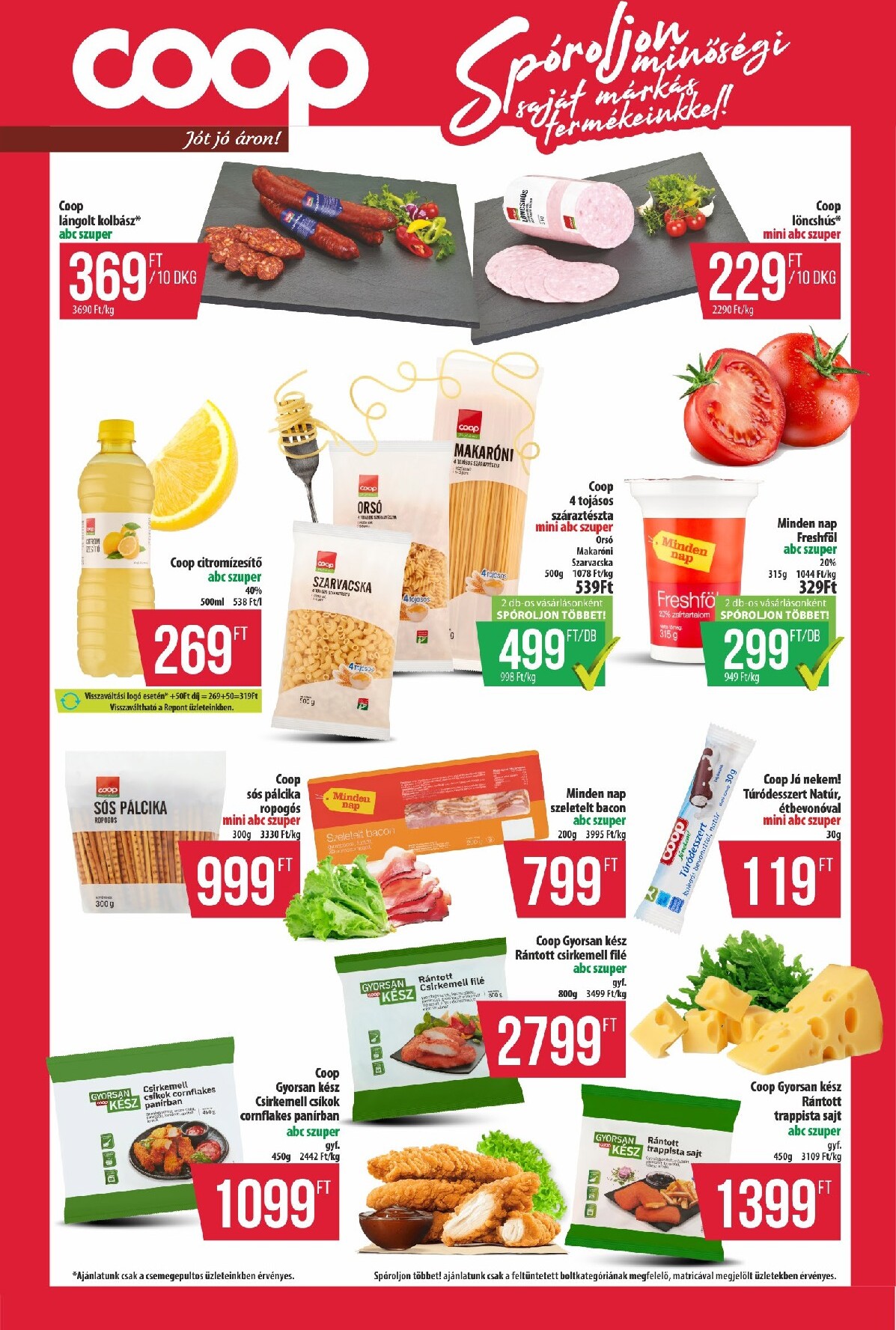 coop - A jövőbeli Coop - Észak-Kelet akciós újság csütörtöktől 2026.04.23.-tól szerdától 2026.04.29.-ig érvényes. - page: 9