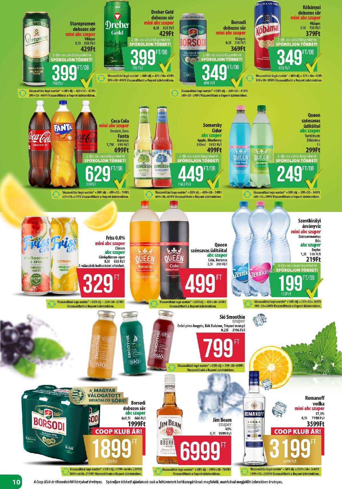 coop - A jövőbeli Coop - Észak-Kelet akciós újság csütörtöktől 2026.04.23.-tól szerdától 2026.04.29.-ig érvényes. - page: 10