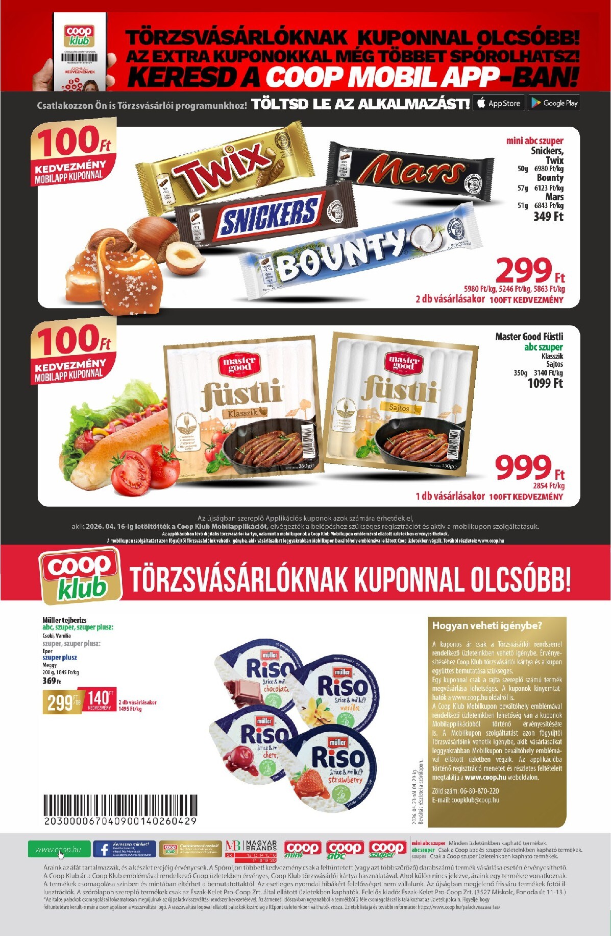 coop - A jövőbeli Coop - Észak-Kelet akciós újság csütörtöktől 2026.04.23.-tól szerdától 2026.04.29.-ig érvényes. - page: 12