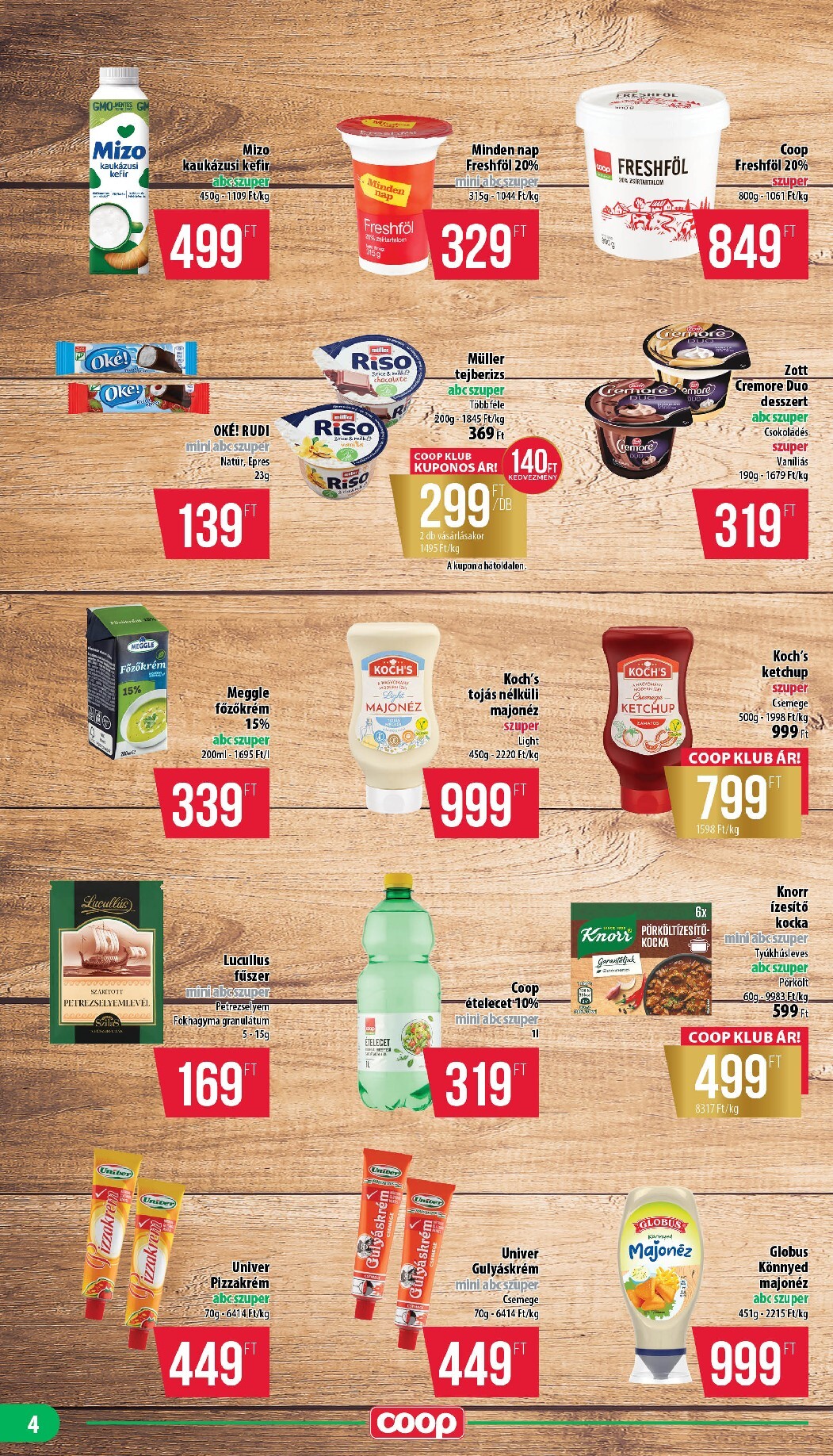 coop - A jövőbeli Coop - Nyírzem/Szabolcs Coop akciós újság csütörtöktől 2026.04.23.-tól szerdától 2026.04.29.-ig érvényes. - page: 4