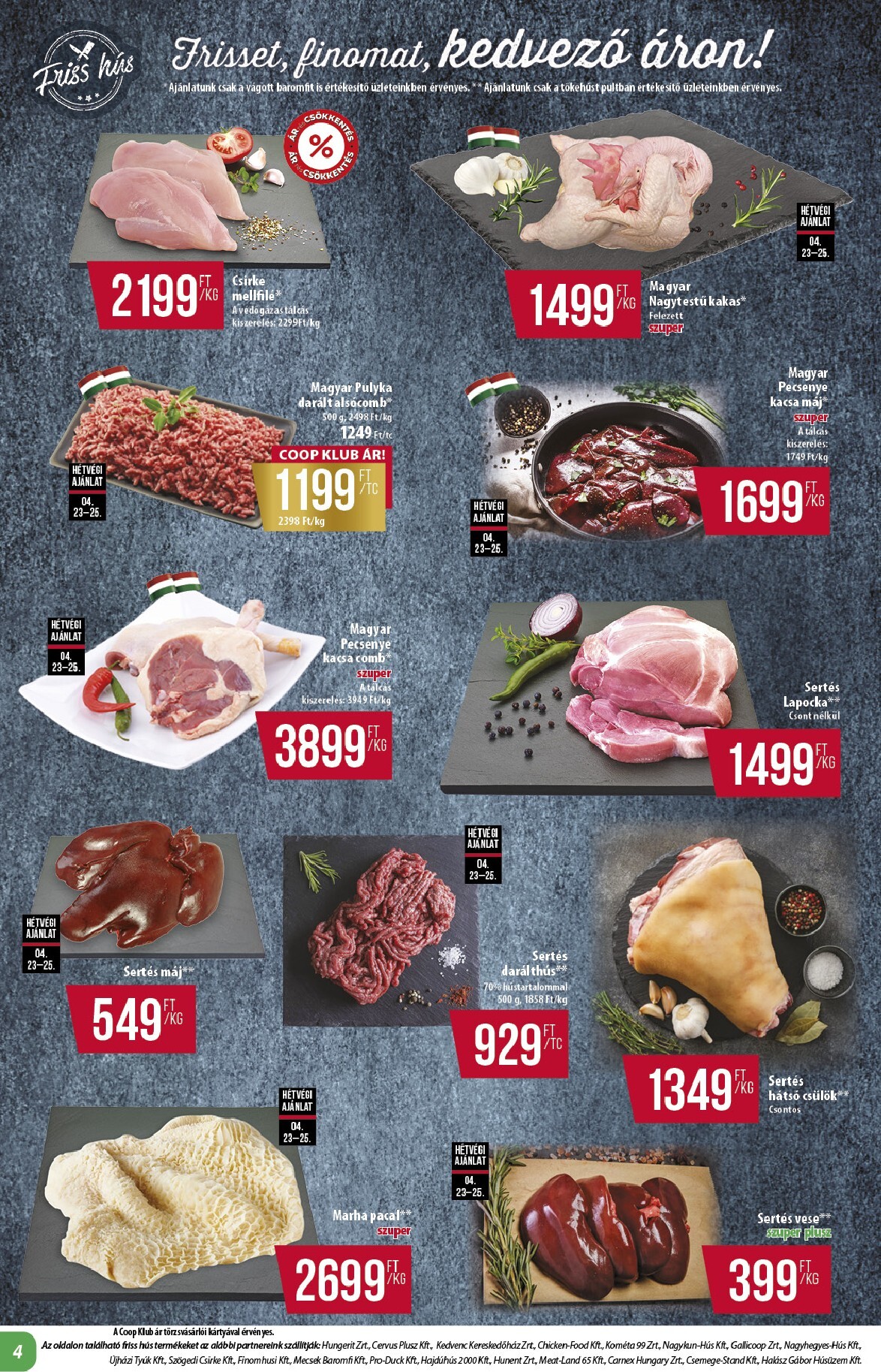 coop - A jövőbeli Coop - Alföld akciós újság csütörtöktől 2026.04.23.-tól szerdától 2026.04.29.-ig érvényes. - page: 4