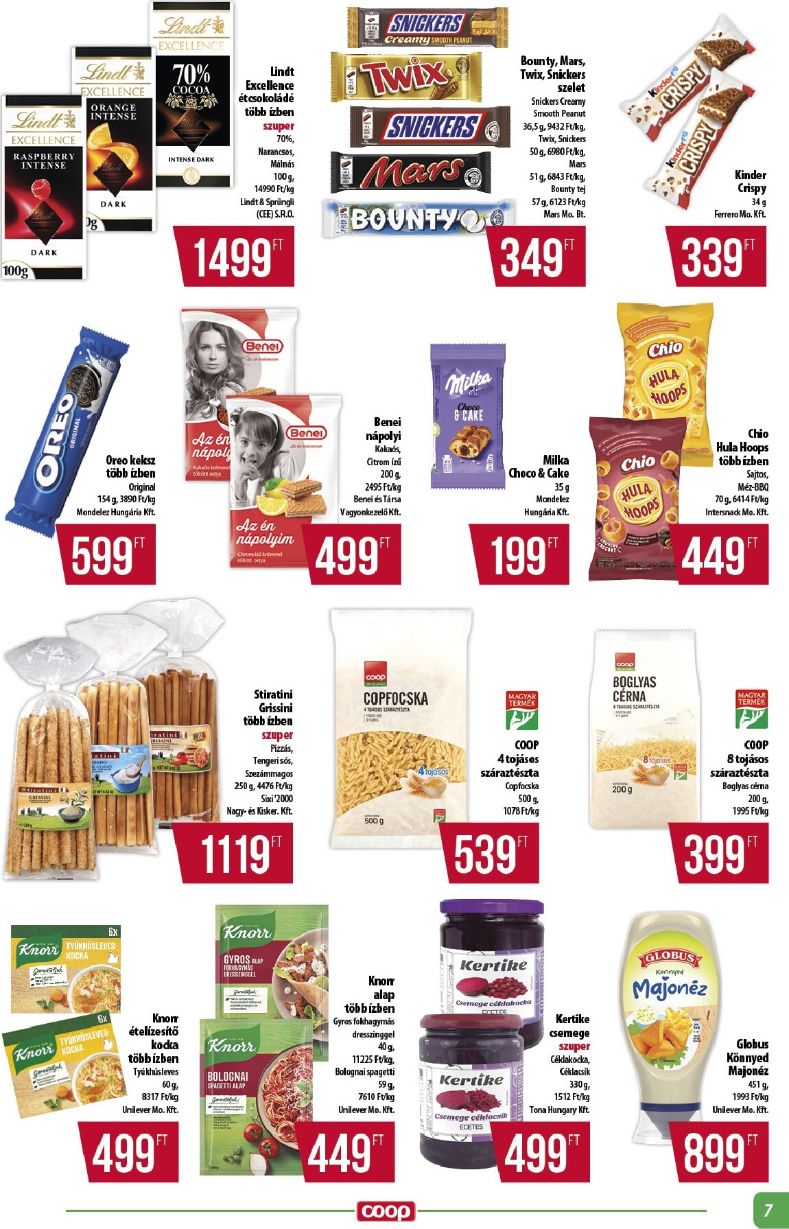 coop - A jövőbeli Coop - Alföld akciós újság csütörtöktől 2026.04.23.-tól szerdától 2026.04.29.-ig érvényes. - page: 7