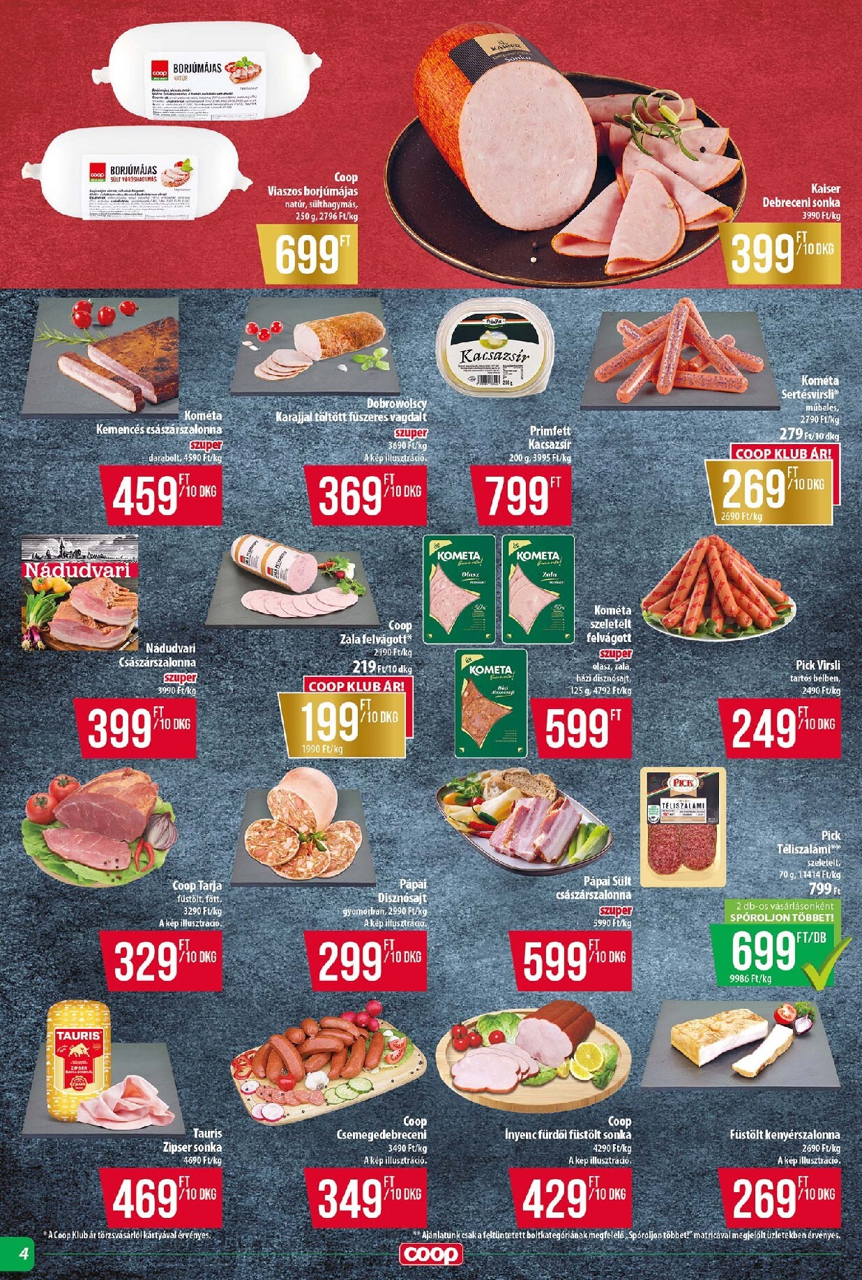 coop - A jövőbeli Coop - Tisza - Abc-Szuper akciós újság csütörtöktől 2026.04.23.-tól szerdától 2026.04.29.-ig érvényes. - page: 4