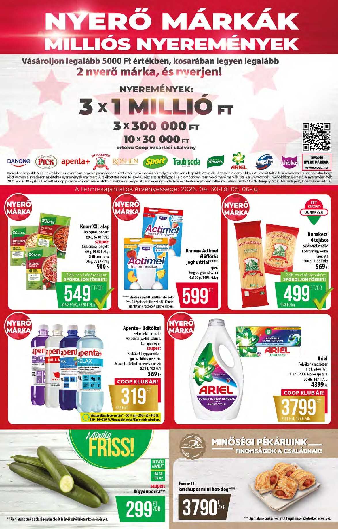 coop - A jövőbeli Coop - Abc Szuper Észak-Kelet akciós újság csütörtöktől 2026.04.30.-tól szerdától 2026.05.06.-ig érvényes. - page: 4