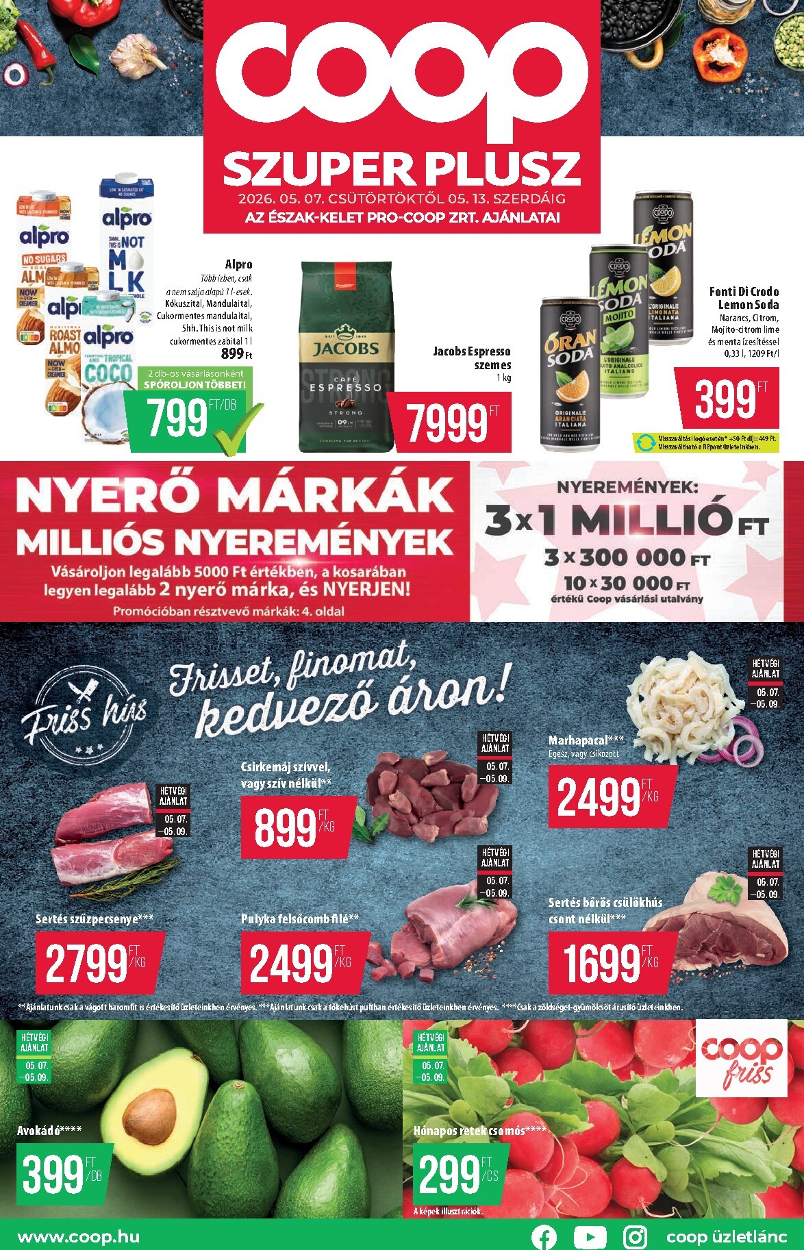 coop - Aktuális Coop - Eszak-Kelet Szuper Plusz szórólap érvényes csütörtöktől 2026.05.07.-től szerdától 2026.05.13.-ig