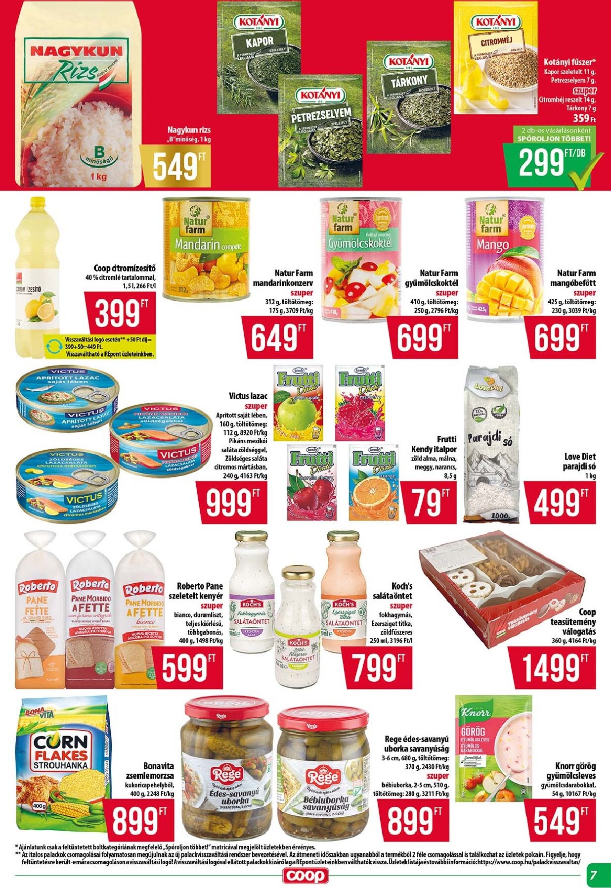 coop - A jövőbeli Coop - Tisza - Abc-Szuper akciós újság csütörtöktől 2026.05.14.-tól szerdától 2026.05.20.-ig érvényes. - page: 7