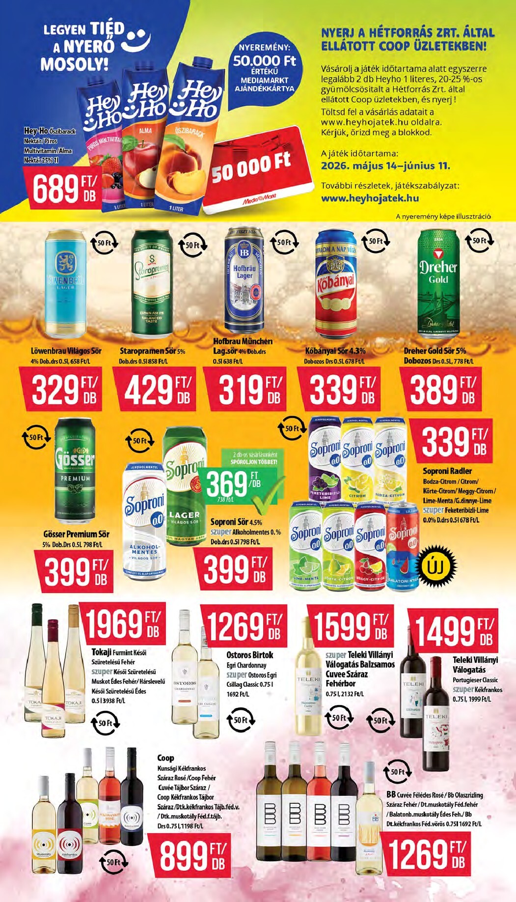 coop - A jövőbeli Coop - Hétforrás akciós újság csütörtöktől 2026.05.14.-tól szerdától 2026.06.03.-ig érvényes. - page: 10