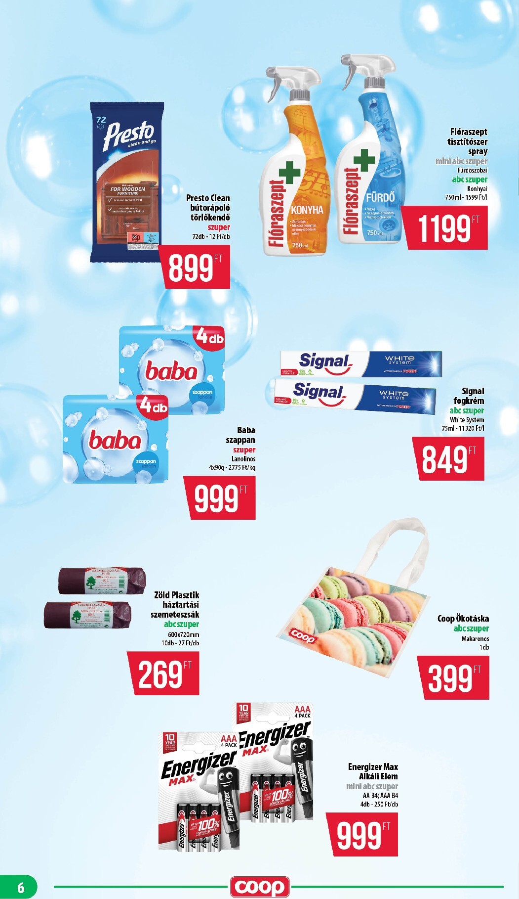 coop - A jövőbeli Coop - Nyírzem/Szabolcs Coop akciós újság csütörtöktől 2026.05.14.-tól szerdától 2026.05.20.-ig érvényes. - page: 6