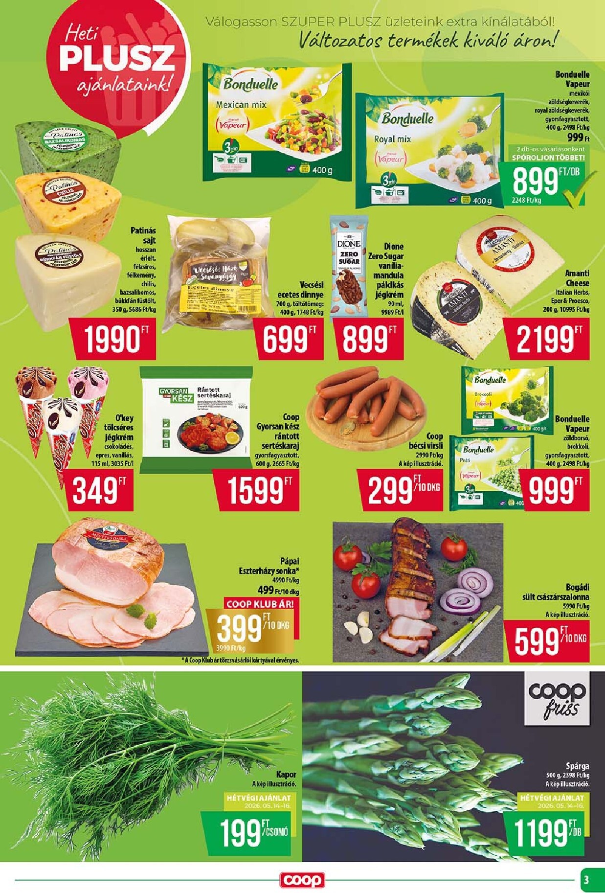 coop - A jövőbeli Coop - Szuper Plusz akciós újság csütörtöktől 2026.05.14.-tól szerdától 2026.05.20.-ig érvényes. - page: 3