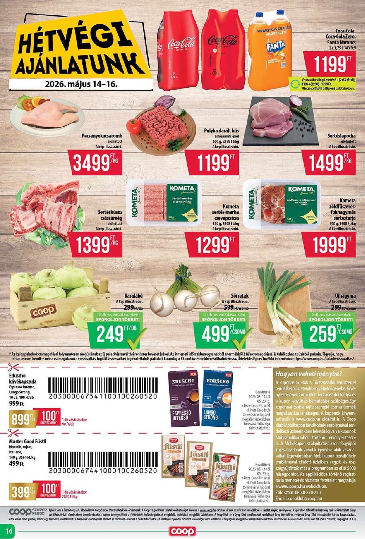 coop - A jövőbeli Coop - Szuper Plusz akciós újság csütörtöktől 2026.05.14.-tól szerdától 2026.05.20.-ig érvényes. - page: 16