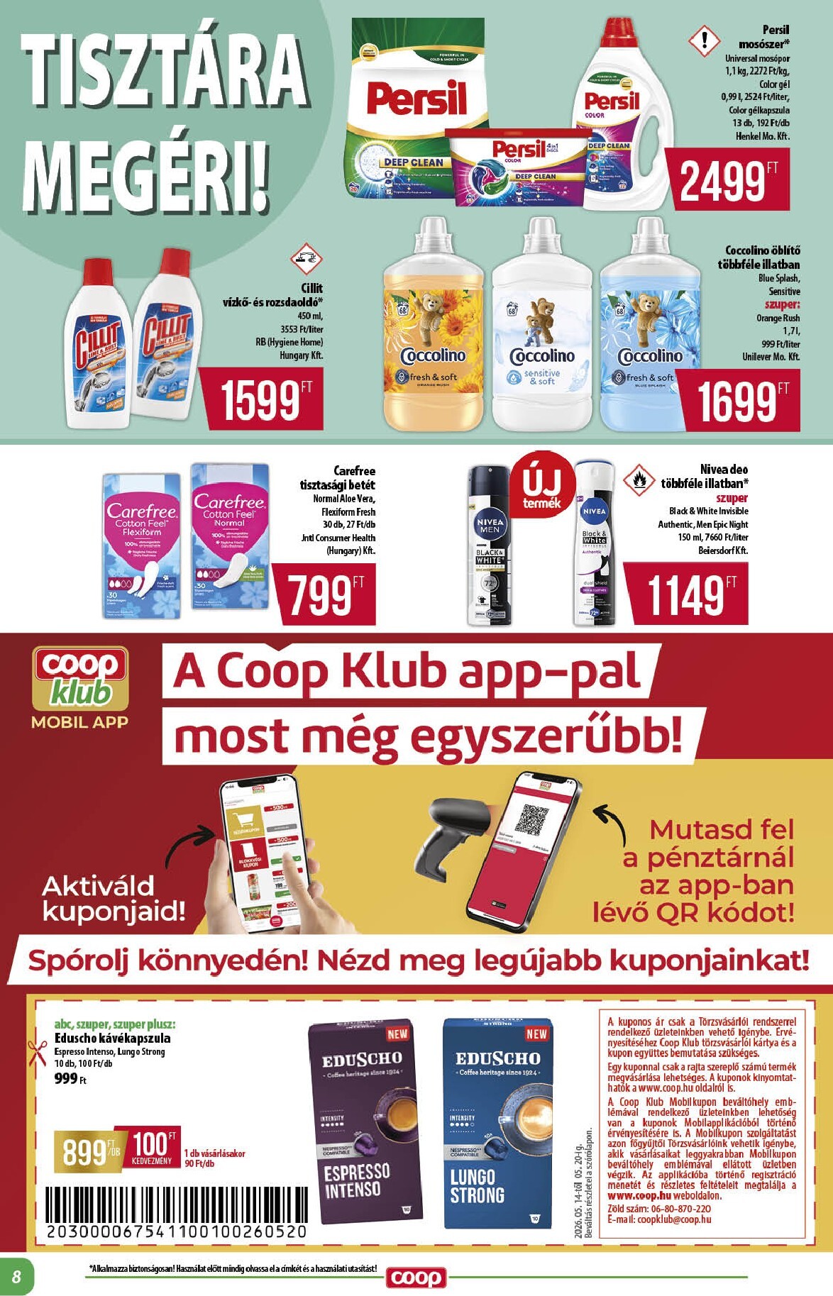 coop - Aktuális Coop - Alföld szórólap érvényes csütörtöktől 2026.05.14.-től szerdától 2026.05.20.-ig - page: 8