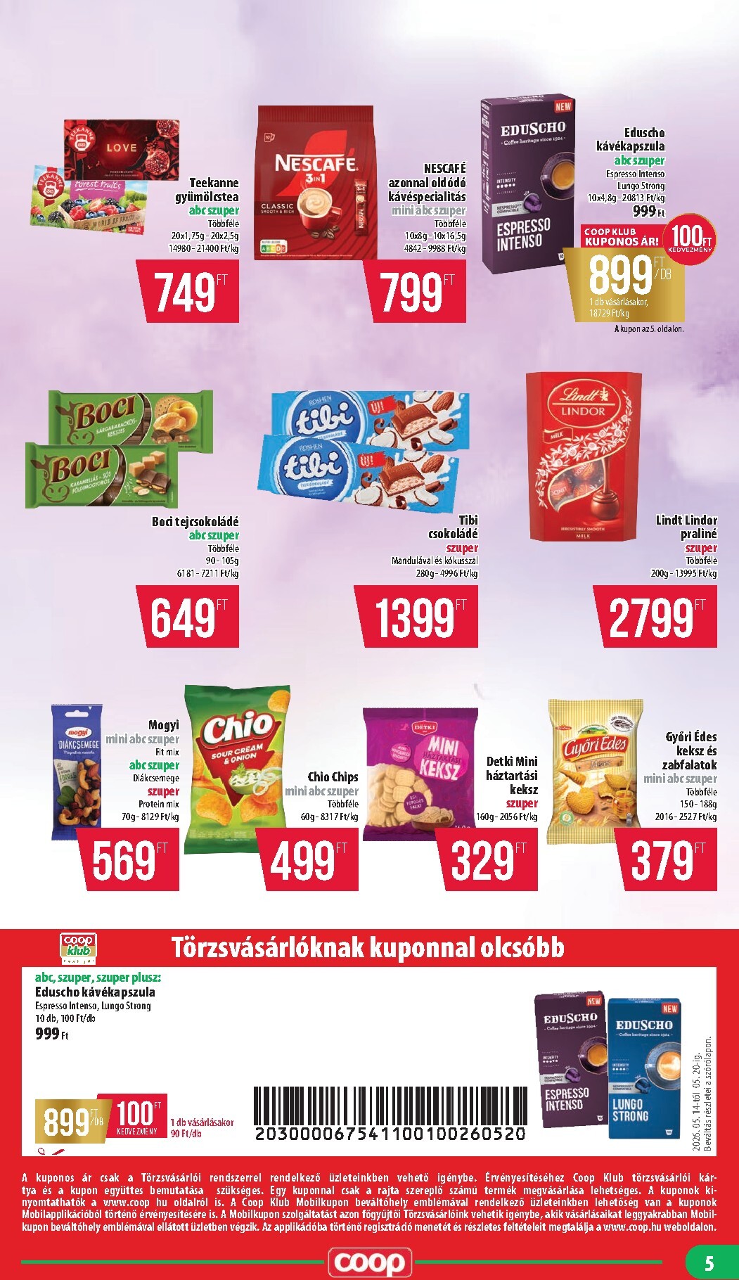 coop - Aktuális Coop - Mecsek szórólap érvényes csütörtöktől 2026.05.14.-től szerdától 2026.05.20.-ig - page: 5