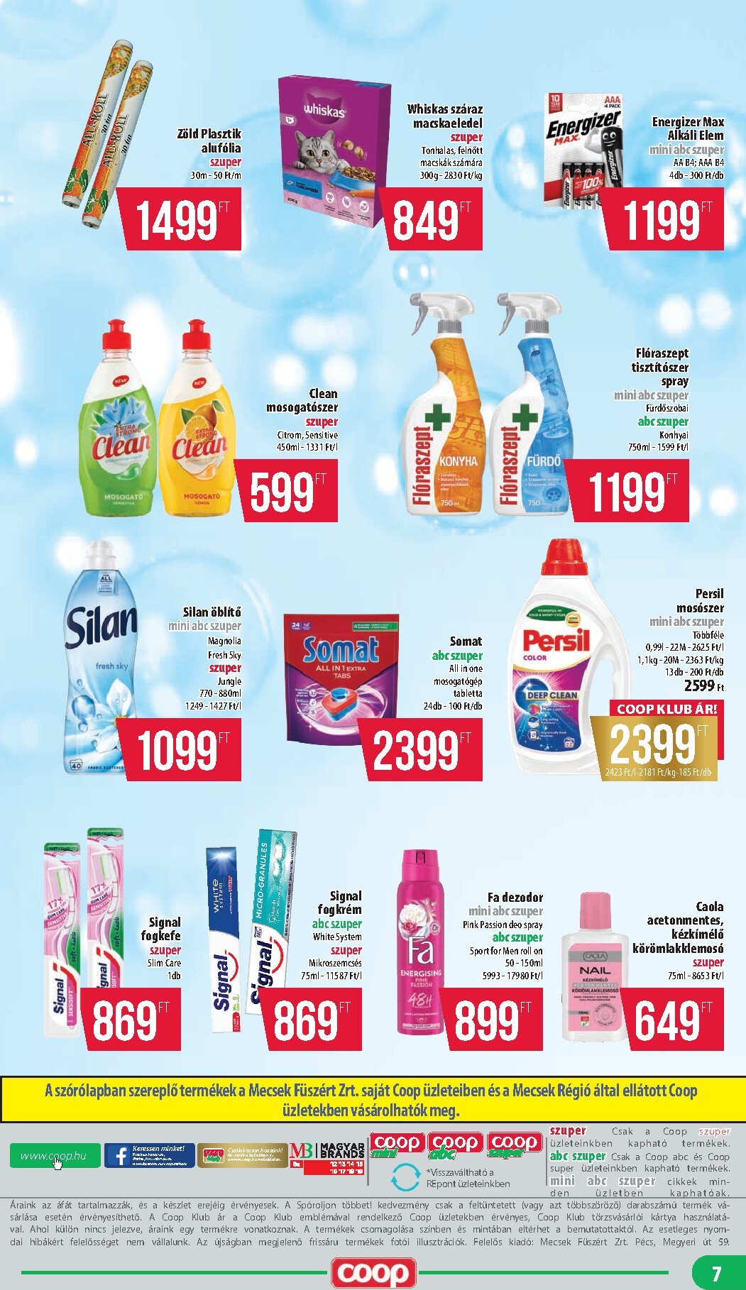 coop - Aktuális Coop - Mecsek szórólap érvényes csütörtöktől 2026.05.14.-től szerdától 2026.05.20.-ig - page: 7
