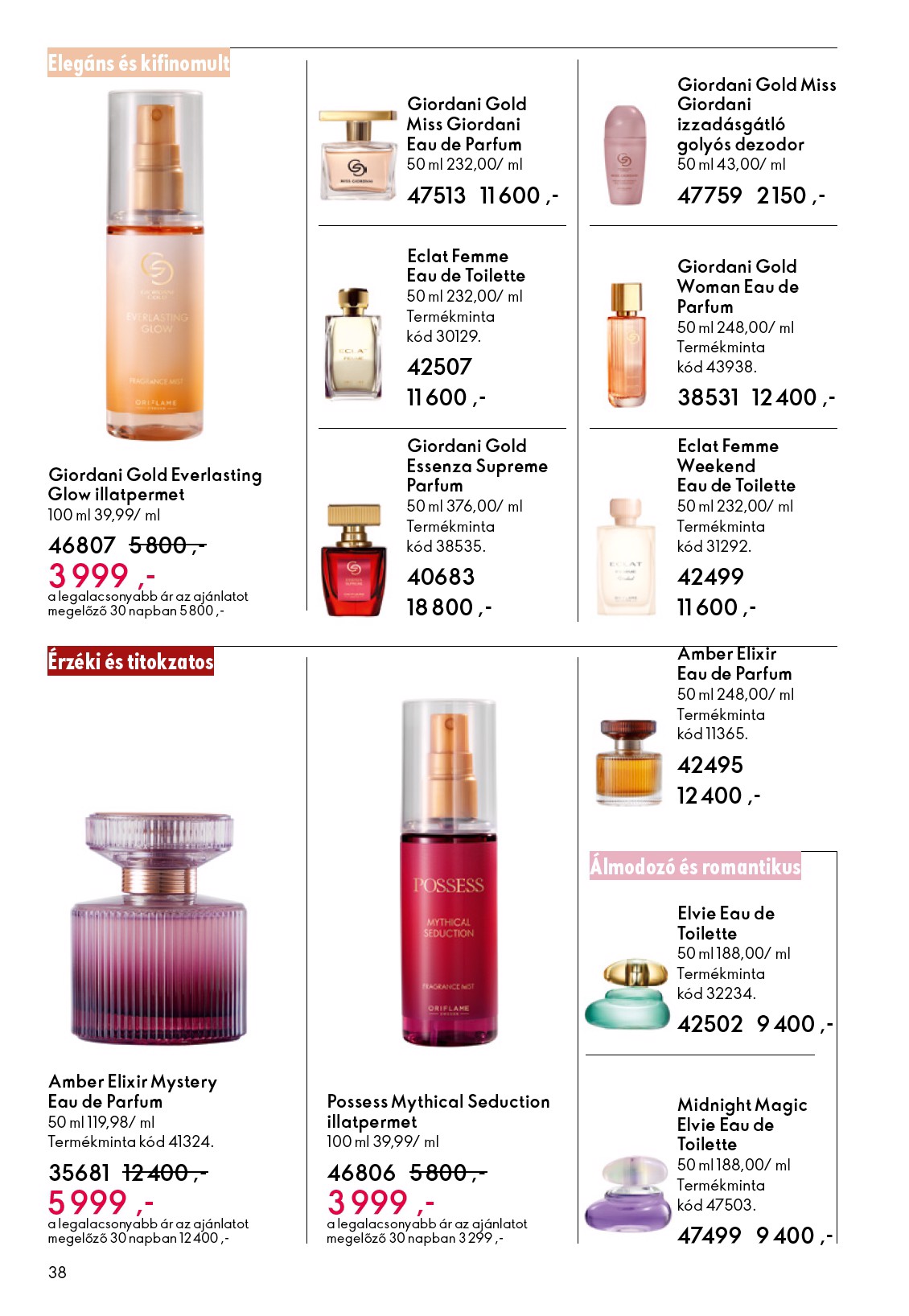 oriflame - Aktuális Oriflame - eCatalogue | Oriflame Cosmetics szórólap érvényes szerdától 2026.05.27.-től keddtől 2026.06.16.-ig - page: 38