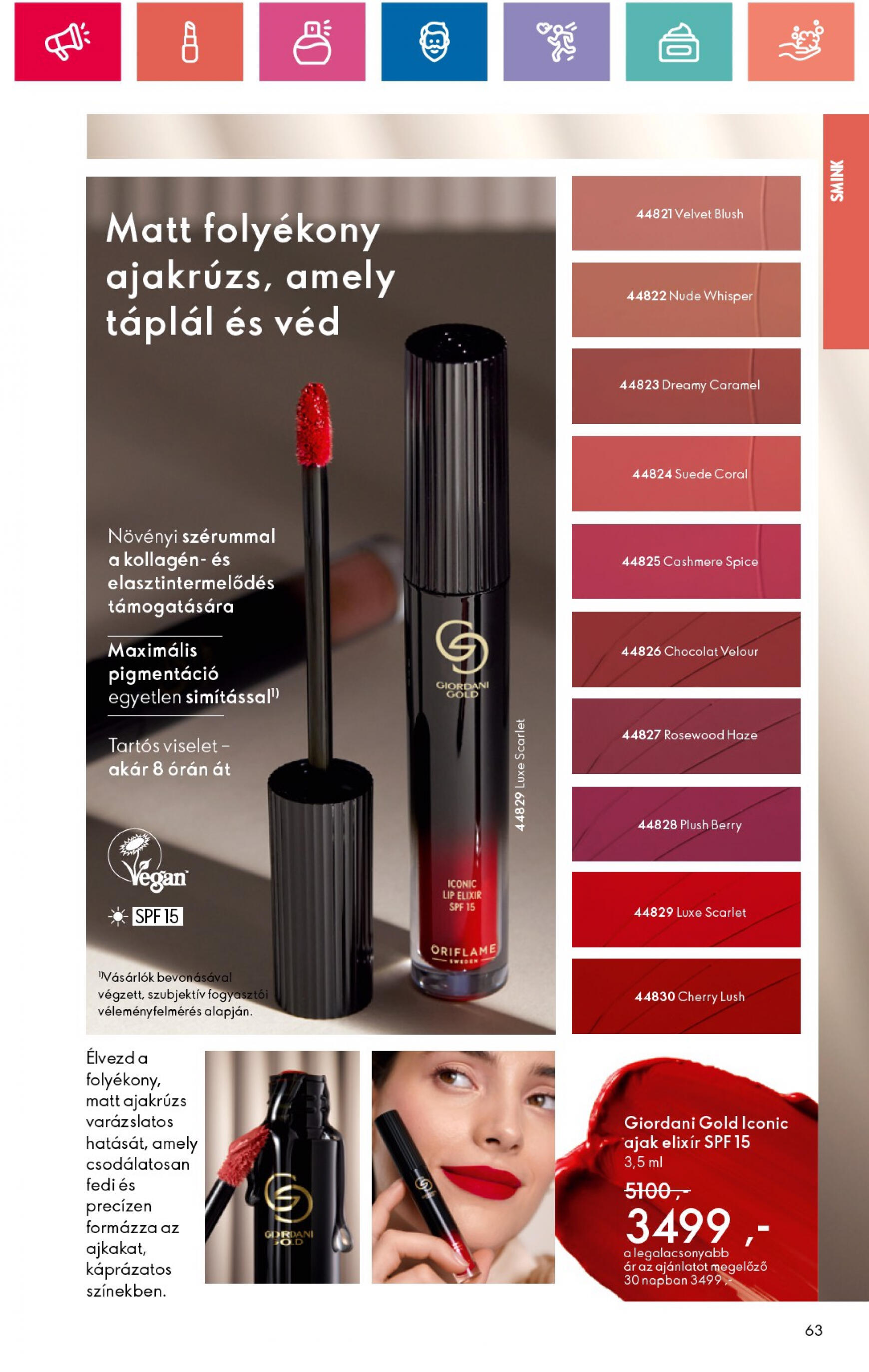 oriflame - Aktuális újság Oriflame 07.30. - 08.19. - page: 63