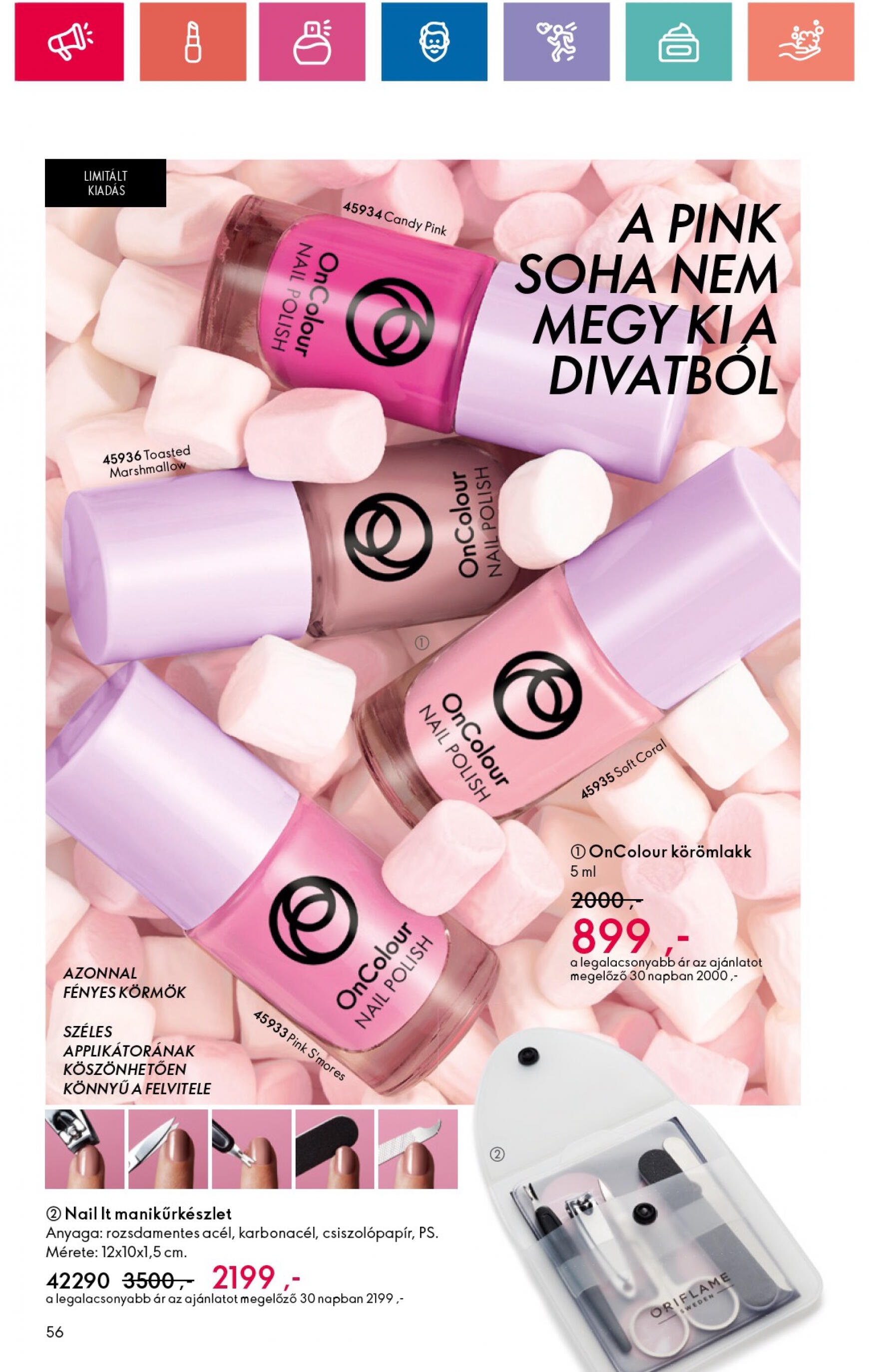 oriflame - Aktuális újság Oriflame 07.30. - 08.19. - page: 56