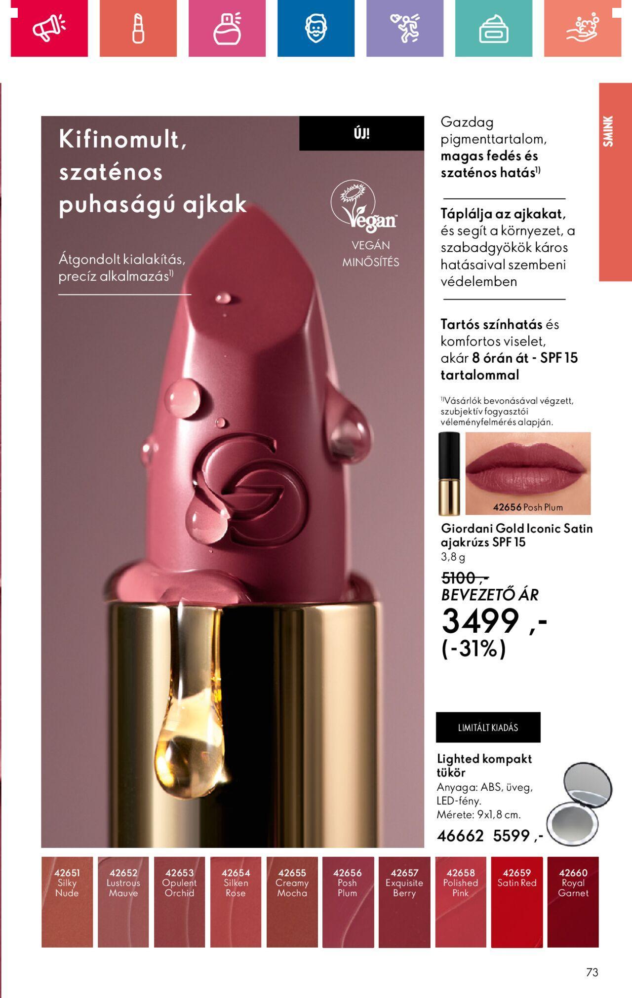 oriflame - Akciós újság új Oriflame 2024.11.10. - 2024.11.30. - page: 73