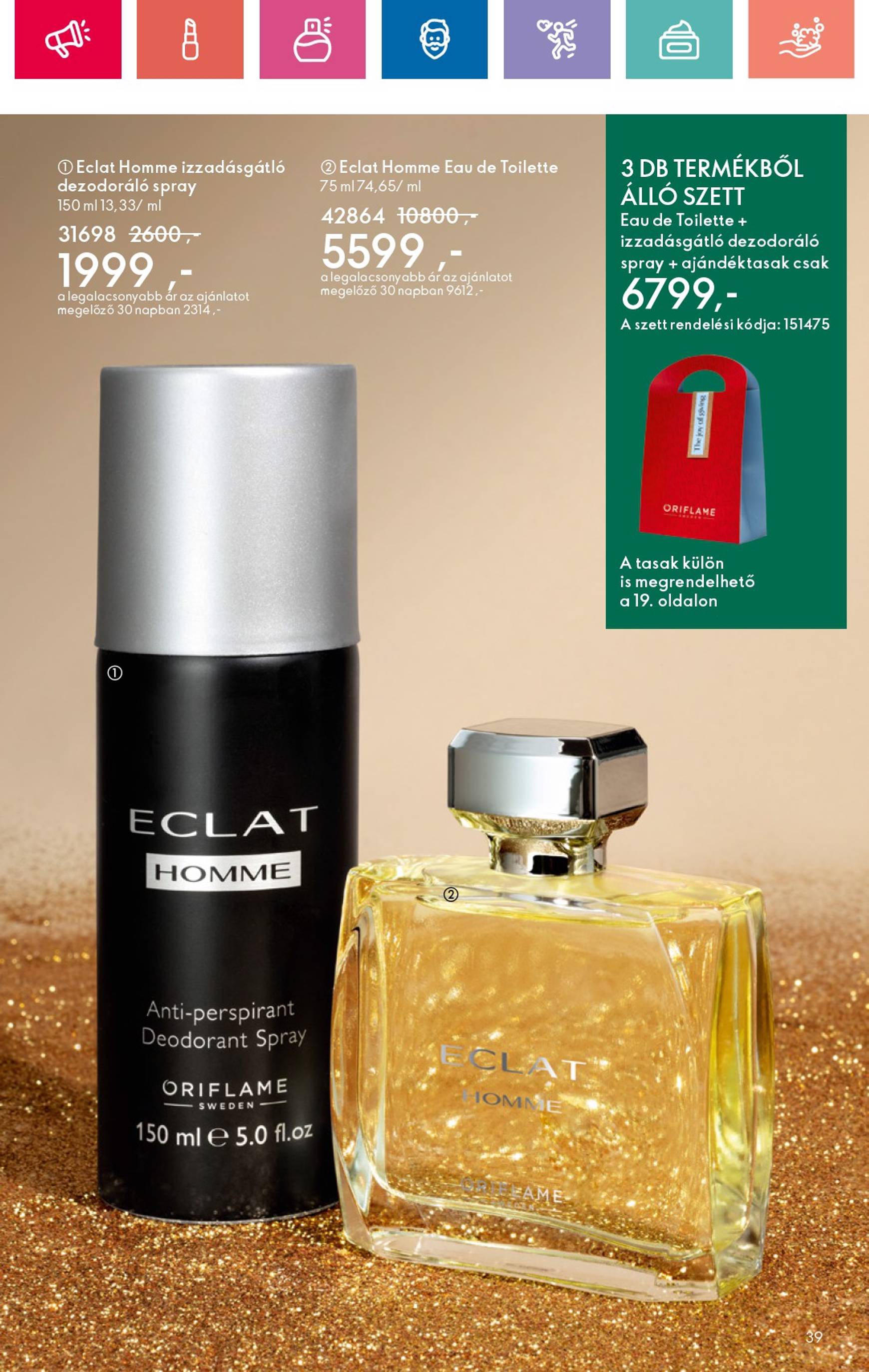 oriflame - Oriflame - Black Friday akciós újság, érvényes 11.10. - 11.30. - page: 39