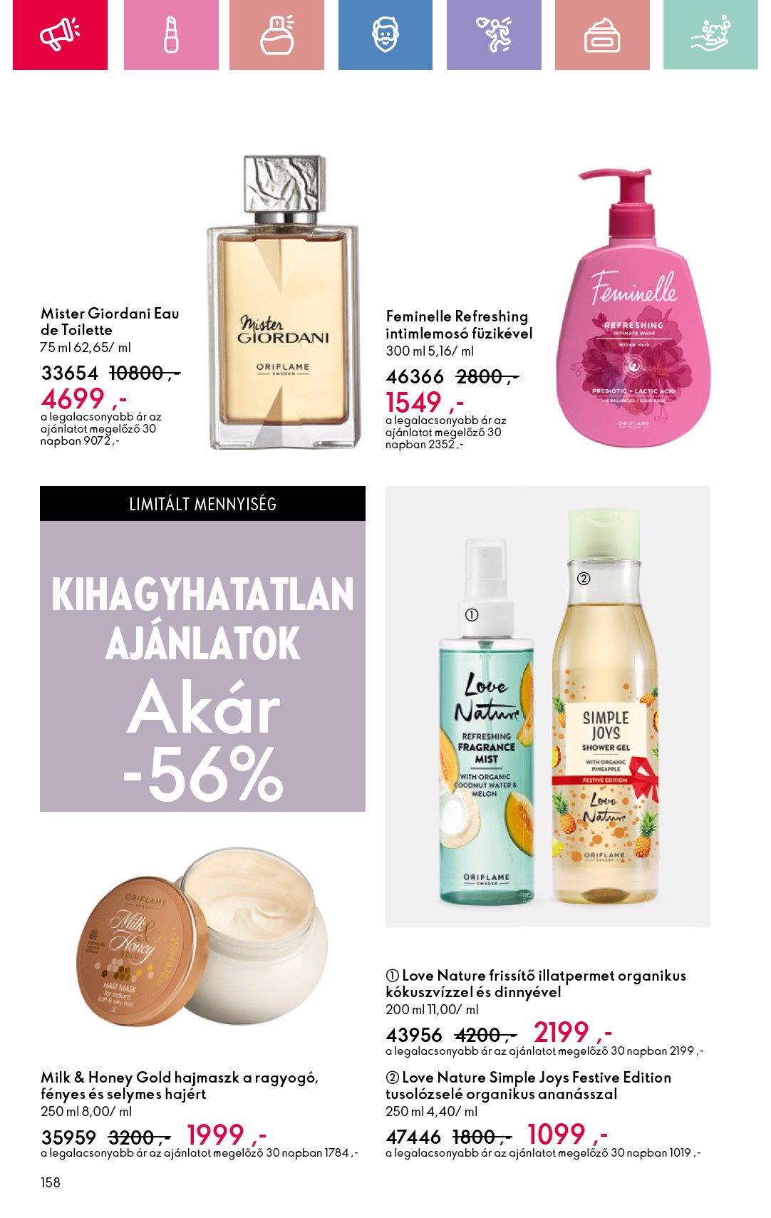 oriflame - Oriflame akciós újság, érvényes 02.09. - 03.01. - page: 158