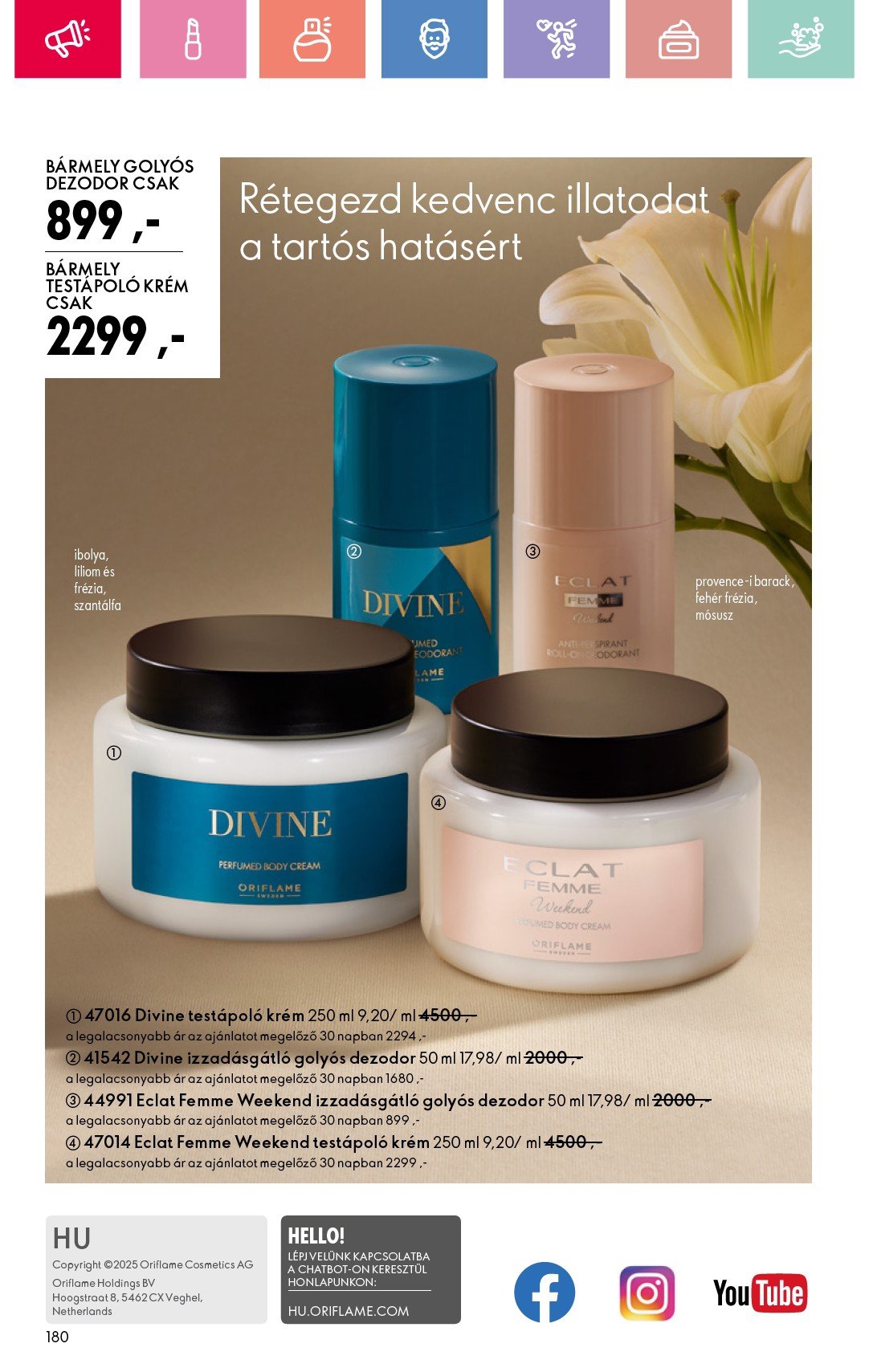 oriflame - Oriflame akciós újság, érvényes 02.09. - 03.01. - page: 180