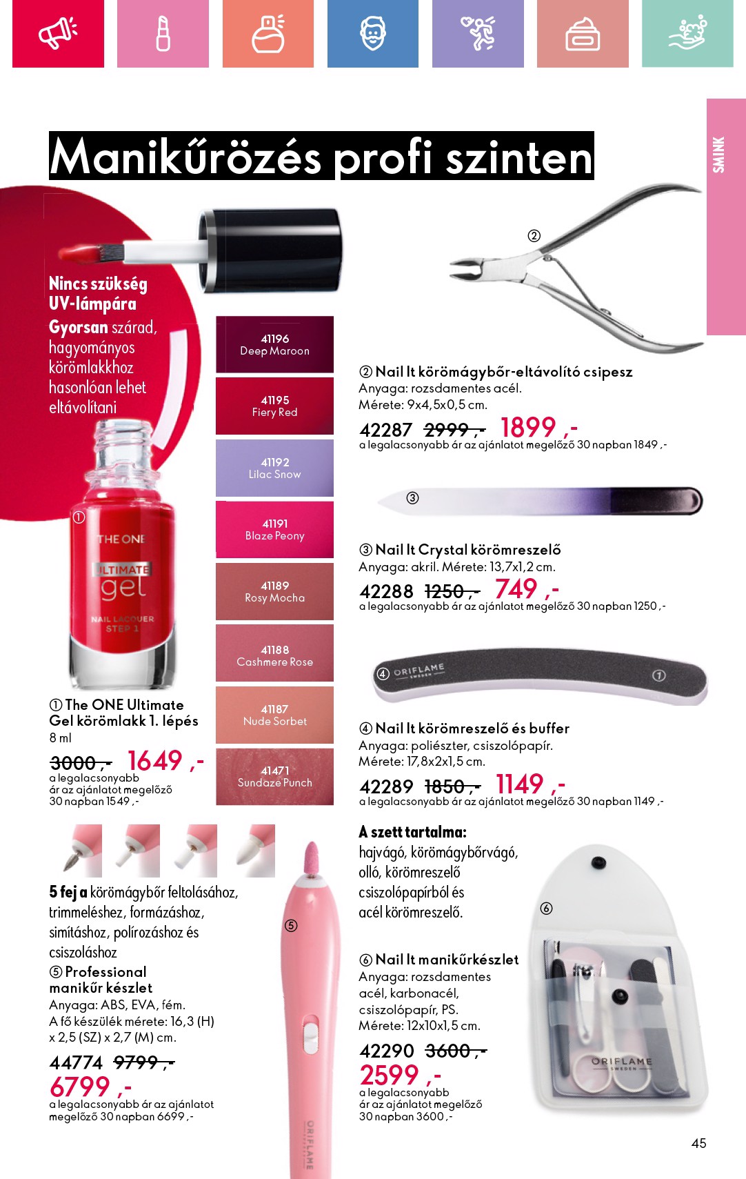 oriflame - Oriflame akciós újság, érvényes 07.06. - 07.26. - page: 45 oriflame - Oriflame akciós újság, érvényes 07.06. - 07.26. - page: 45