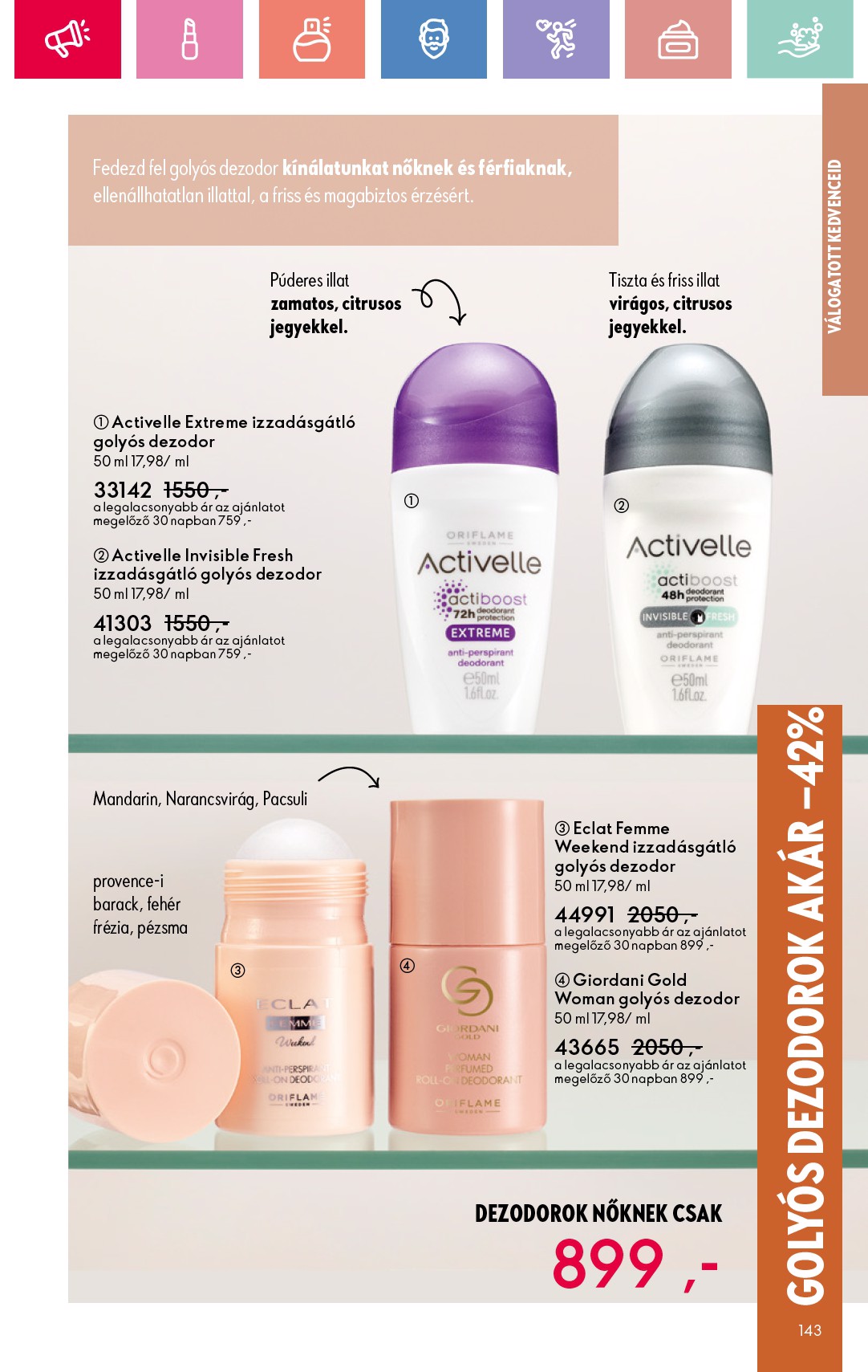 oriflame - Oriflame akciós újság, érvényes 08.17. - 09.06. - page: 143 oriflame - Oriflame akciós újság, érvényes 08.17. - 09.06. - page: 143