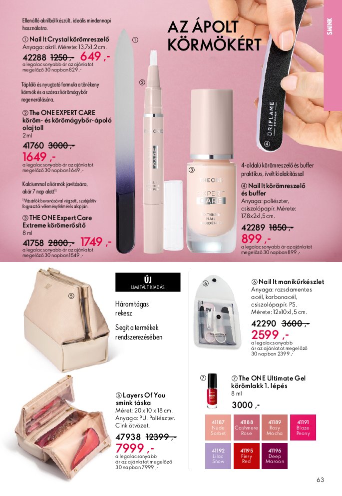 oriflame - Oriflame akciós újság, érvényes 09.07. - 09.30. - page: 63 oriflame - Oriflame akciós újság, érvényes 09.07. - 09.30. - page: 63