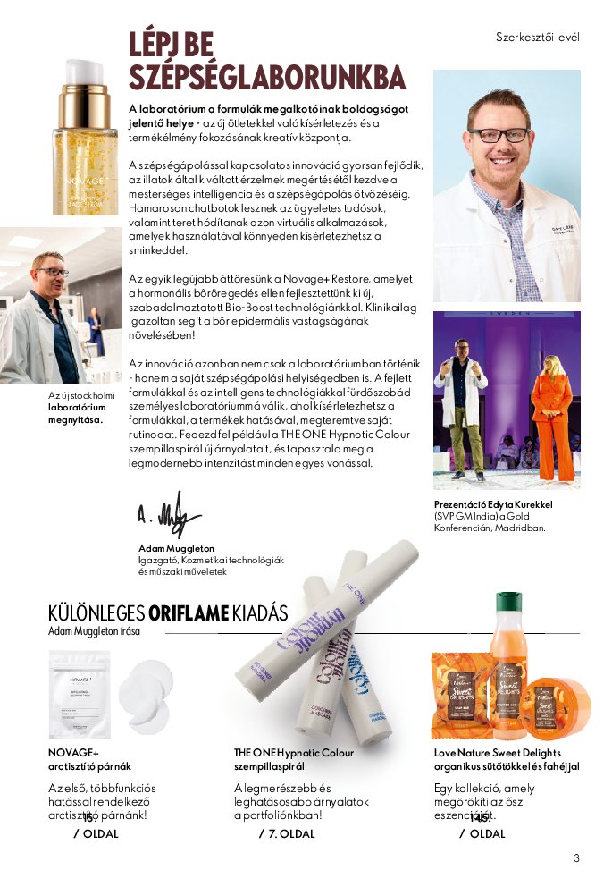 oriflame - Oriflame akciós újság, érvényes 09.07. - 09.30. - page: 3 oriflame - Oriflame akciós újság, érvényes 09.07. - 09.30. - page: 3