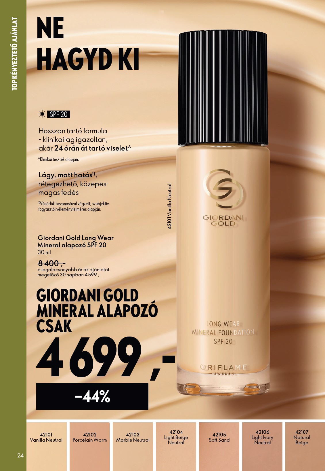 oriflame - Oriflame akciós újság, érvényes 2026.03.25. - 2026.04.14. - page: 24