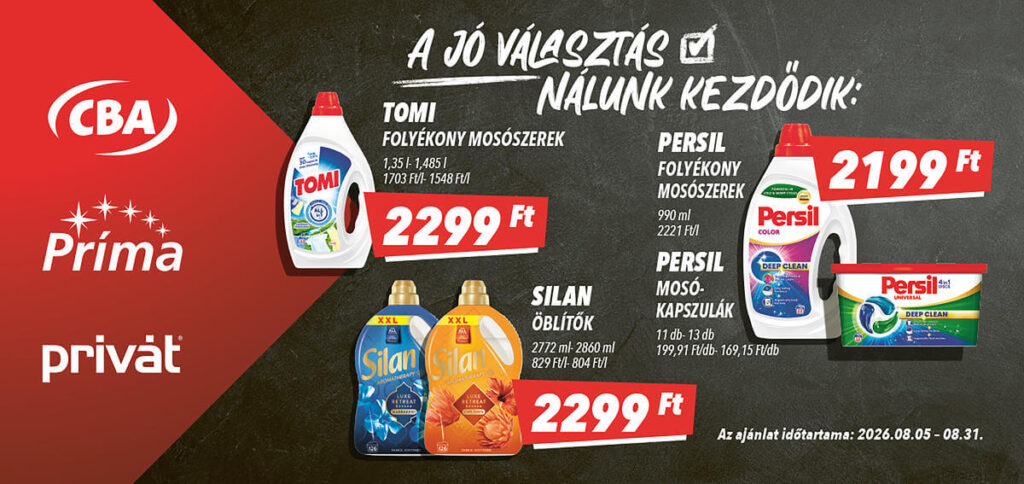 cba - Aktuális CBA - Kiemelt ajánlataink szórólap érvényes szerdától 2026.08.05.-től hétfőtől 2026.08.31.-ig - page: 4