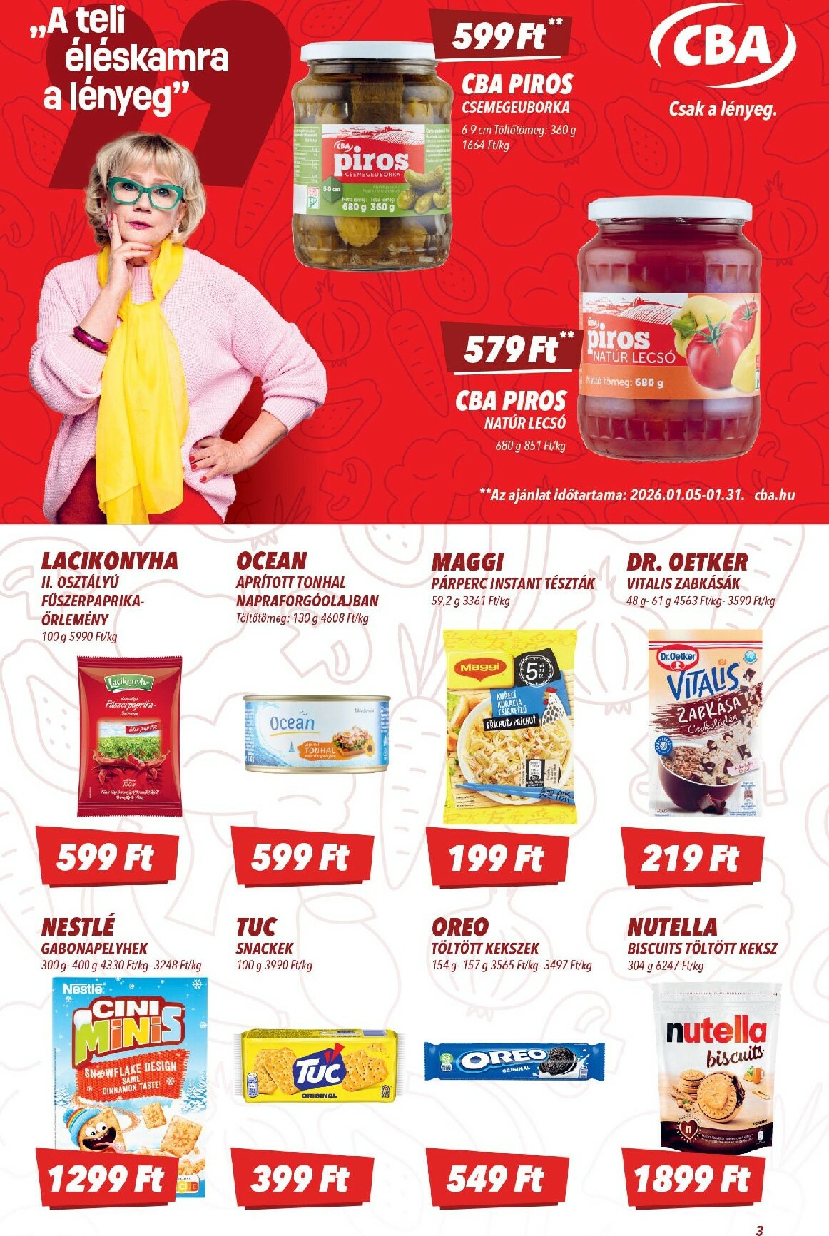 cba - CBA akciós újság, érvényes 01.15. - 01.21. - page: 3